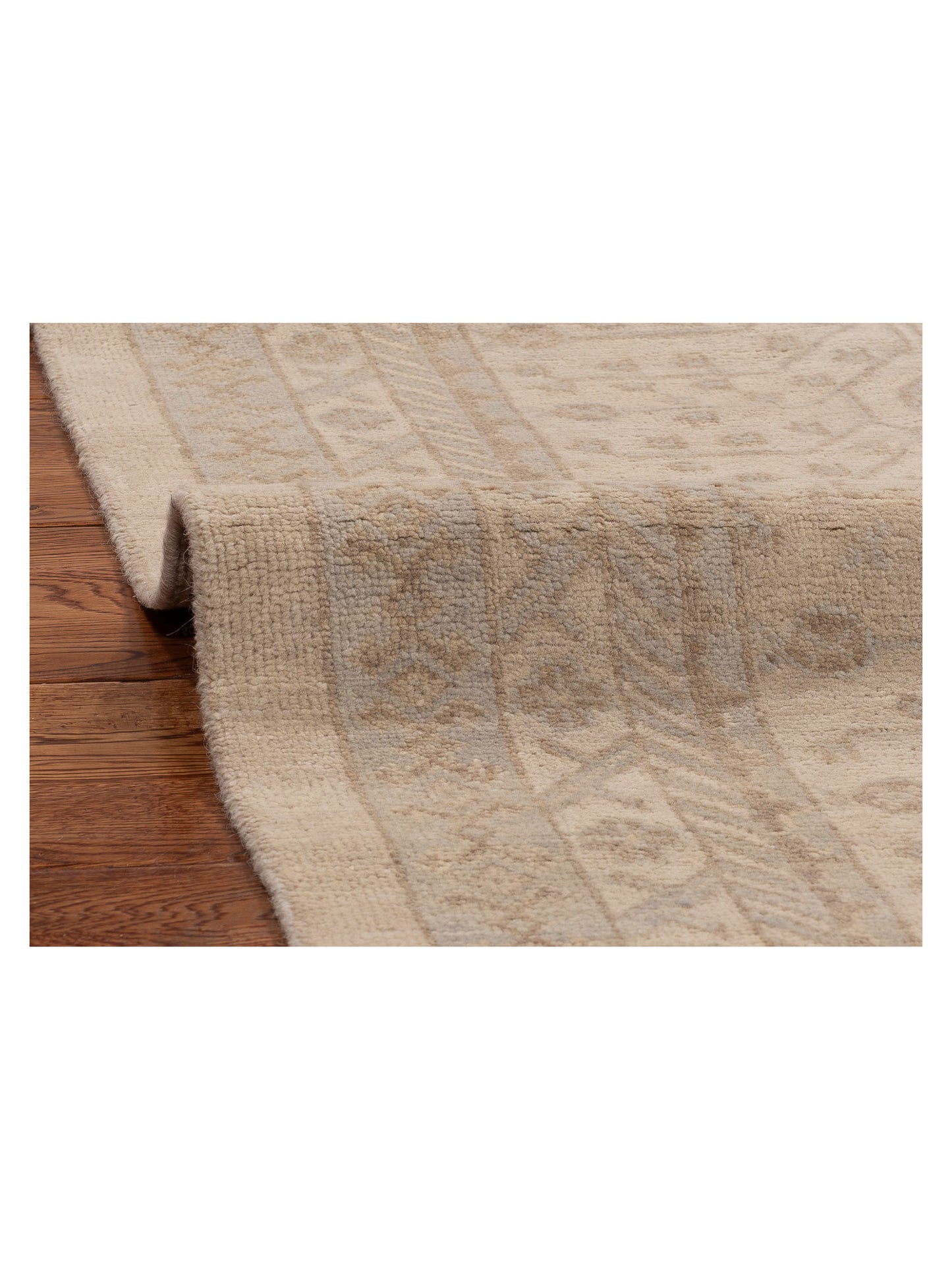 Stella 124382 Ivory Ivory 5x8 Hand Knotted Rug