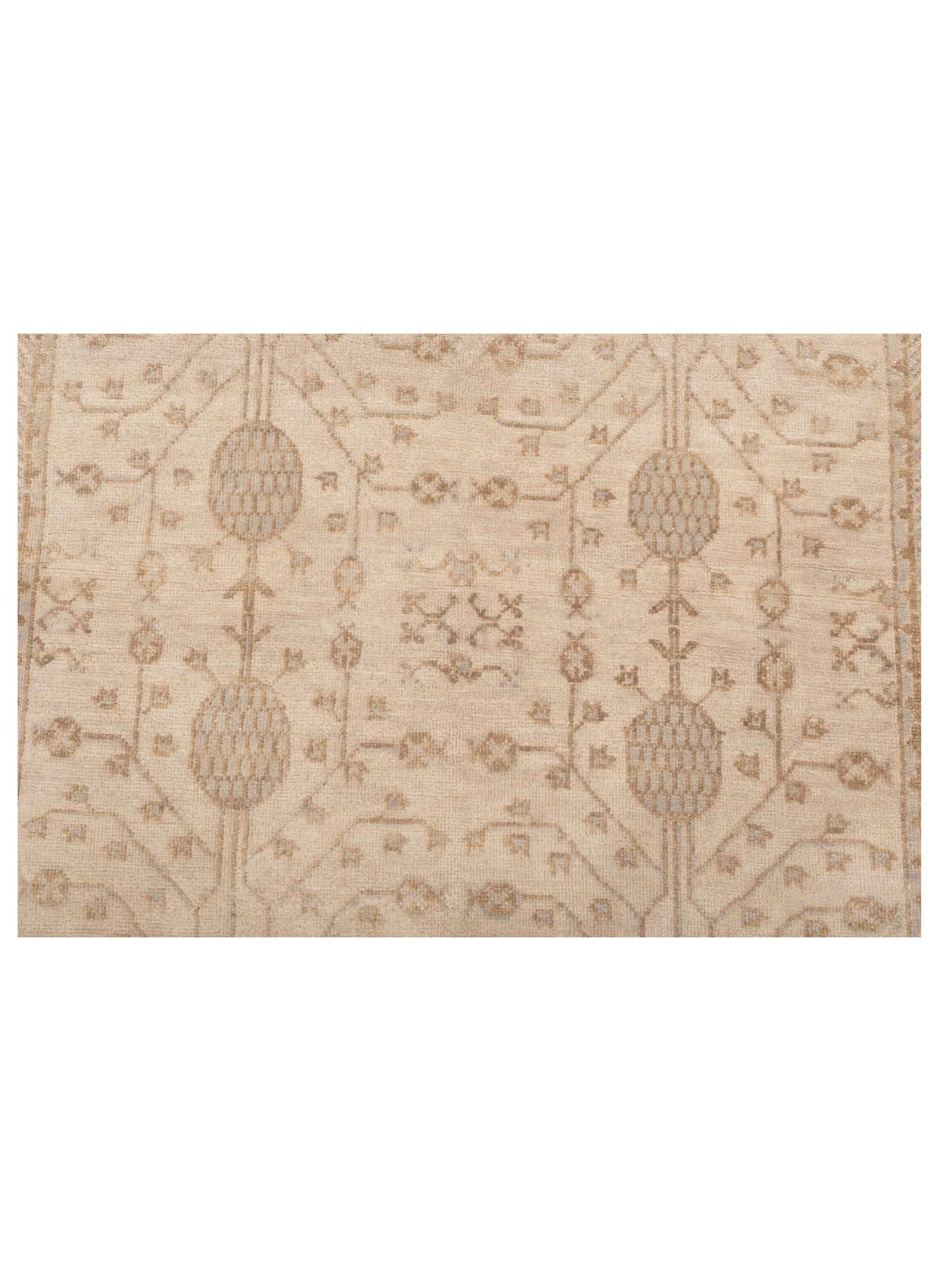 Stella 124385 Ivory Ivory 4x6.4 Hand Knotted Rug