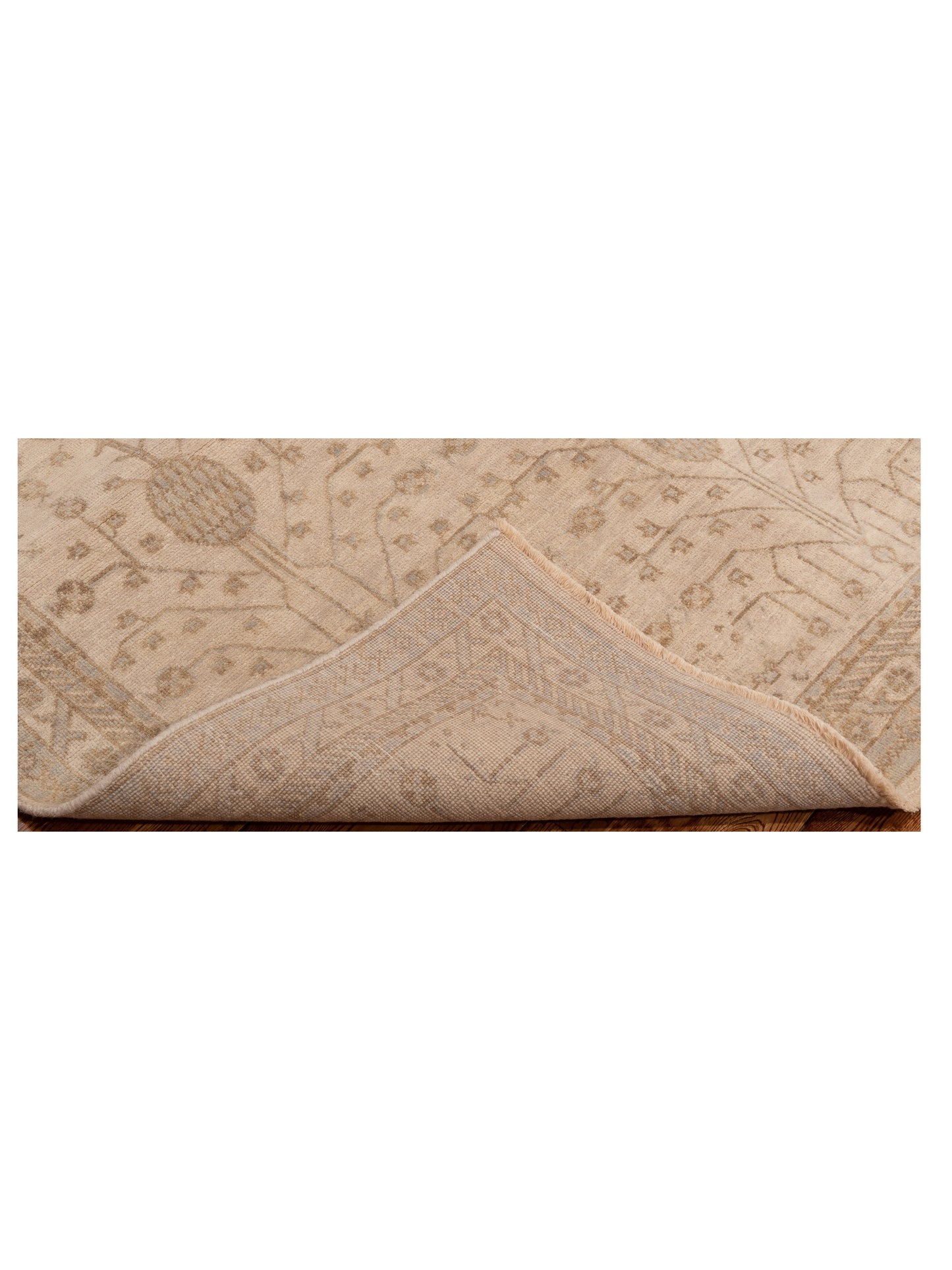 Stella 124385 Ivory Ivory 4x6.4 Hand Knotted Rug