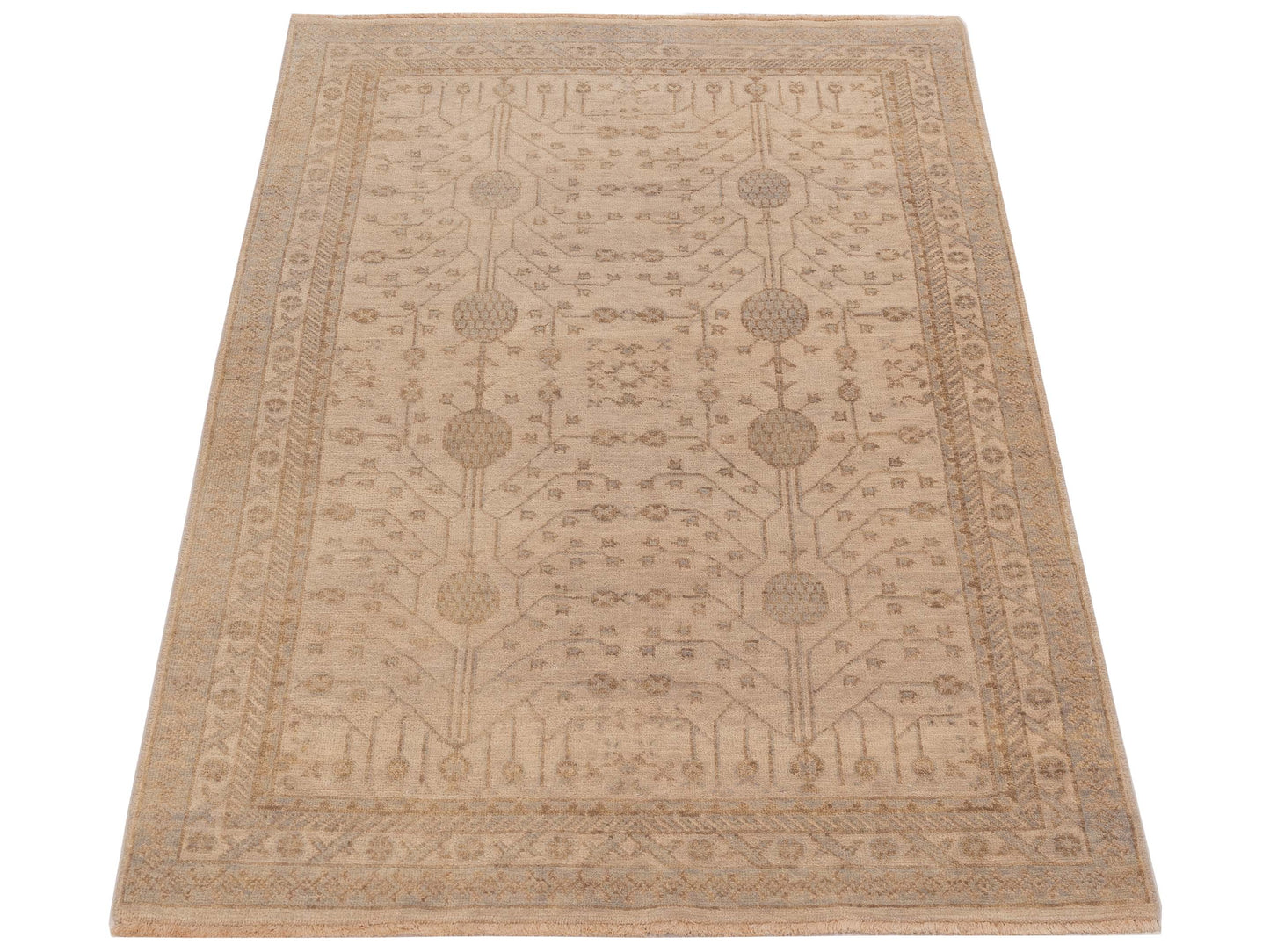 Stella 124386 Ivory 4x5.11 Hand Knotted Rug