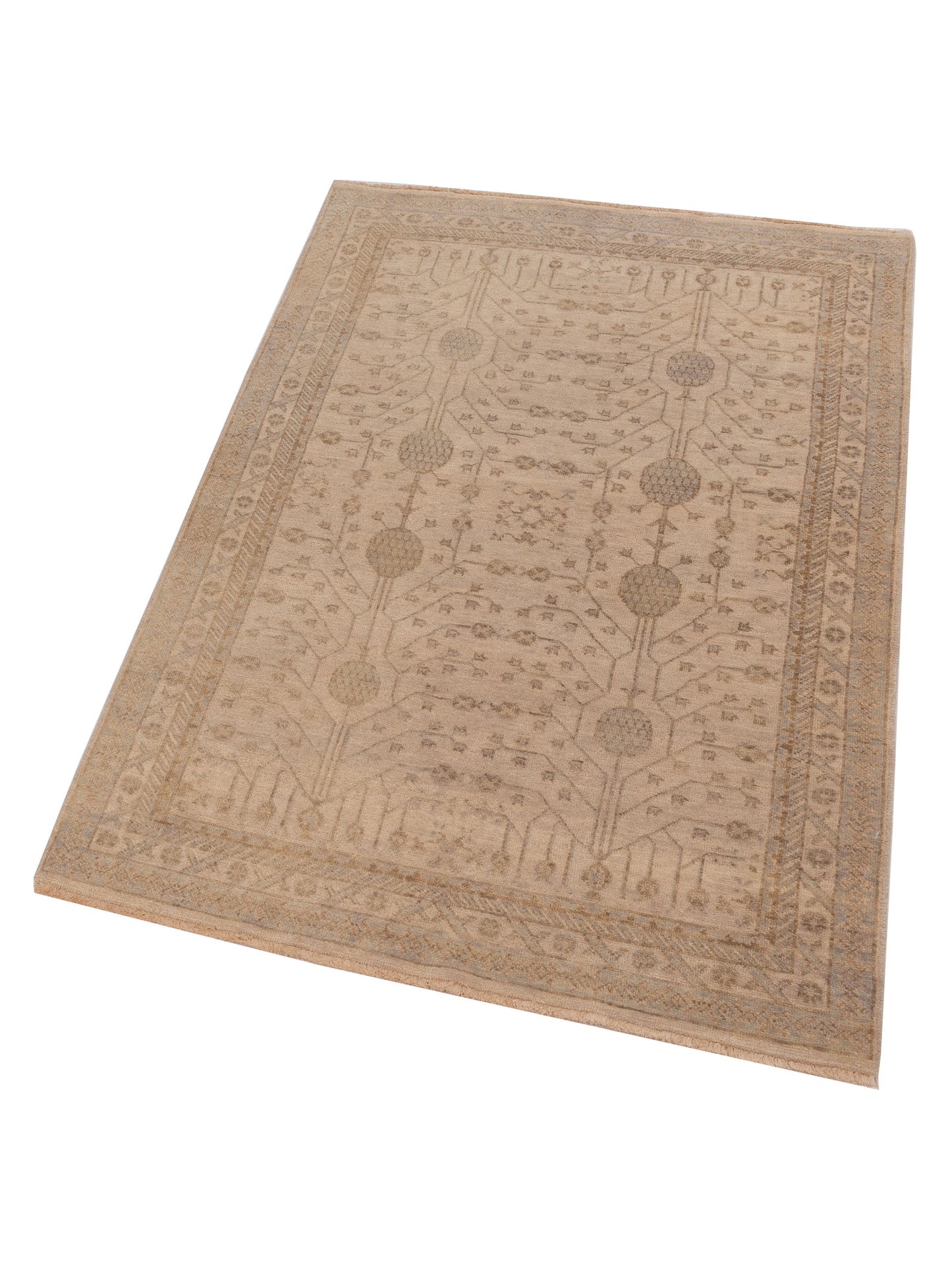 Stella 124386 Ivory 4x5.11 Hand Knotted Rug