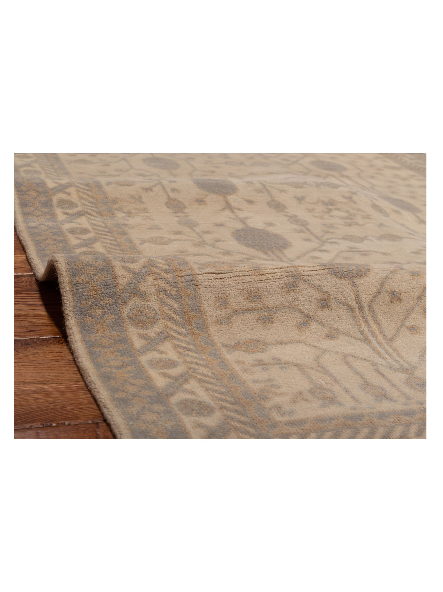 Stella 124387 Ivory Gray 4.1x6 Hand Knotted Rug