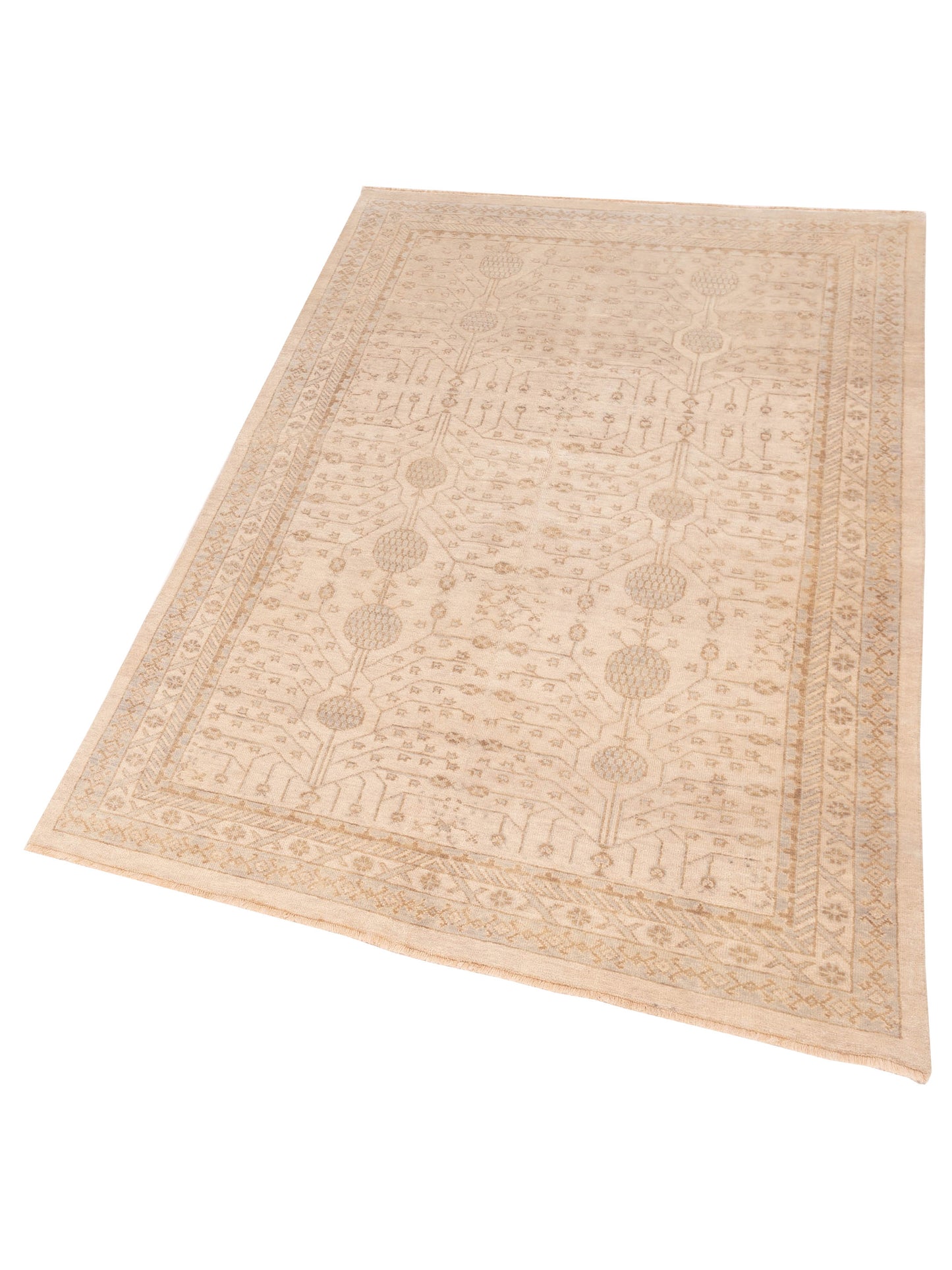 Stella 124388 Ivory Cream 4.11x7.9 Hand Knotted Rug