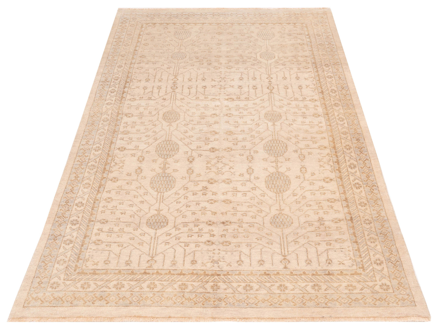 Stella 124388 Ivory Cream 4.11x7.9 Hand Knotted Rug