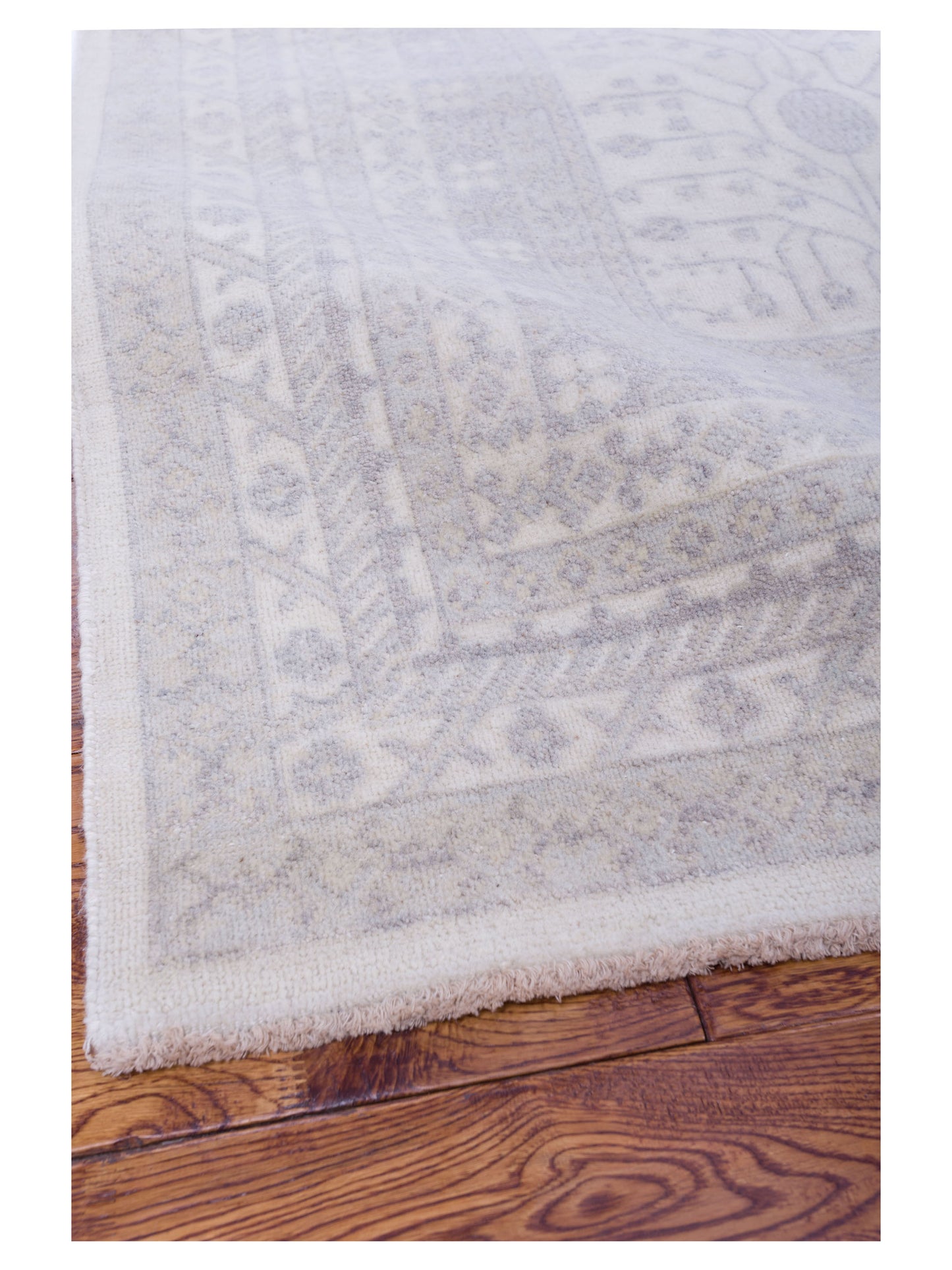 Stella 124390 Ivory Ivory 7.8x10.1 Hand Knotted Rug