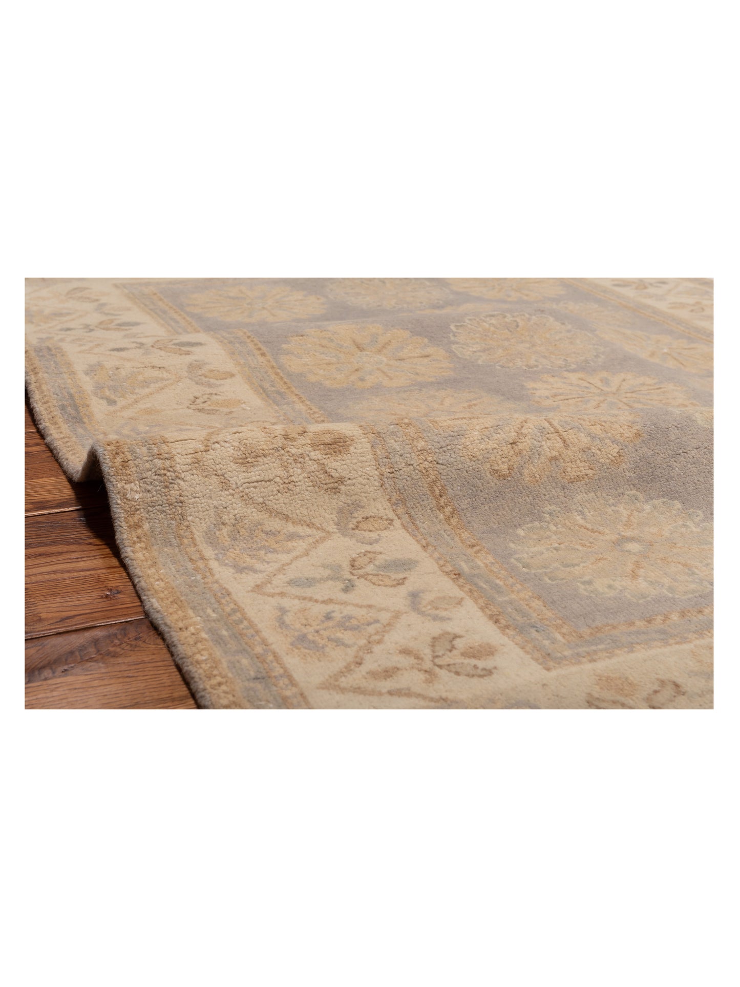 Stella 124400 Gray Ivory 4x5.6 Hand Knotted Rug