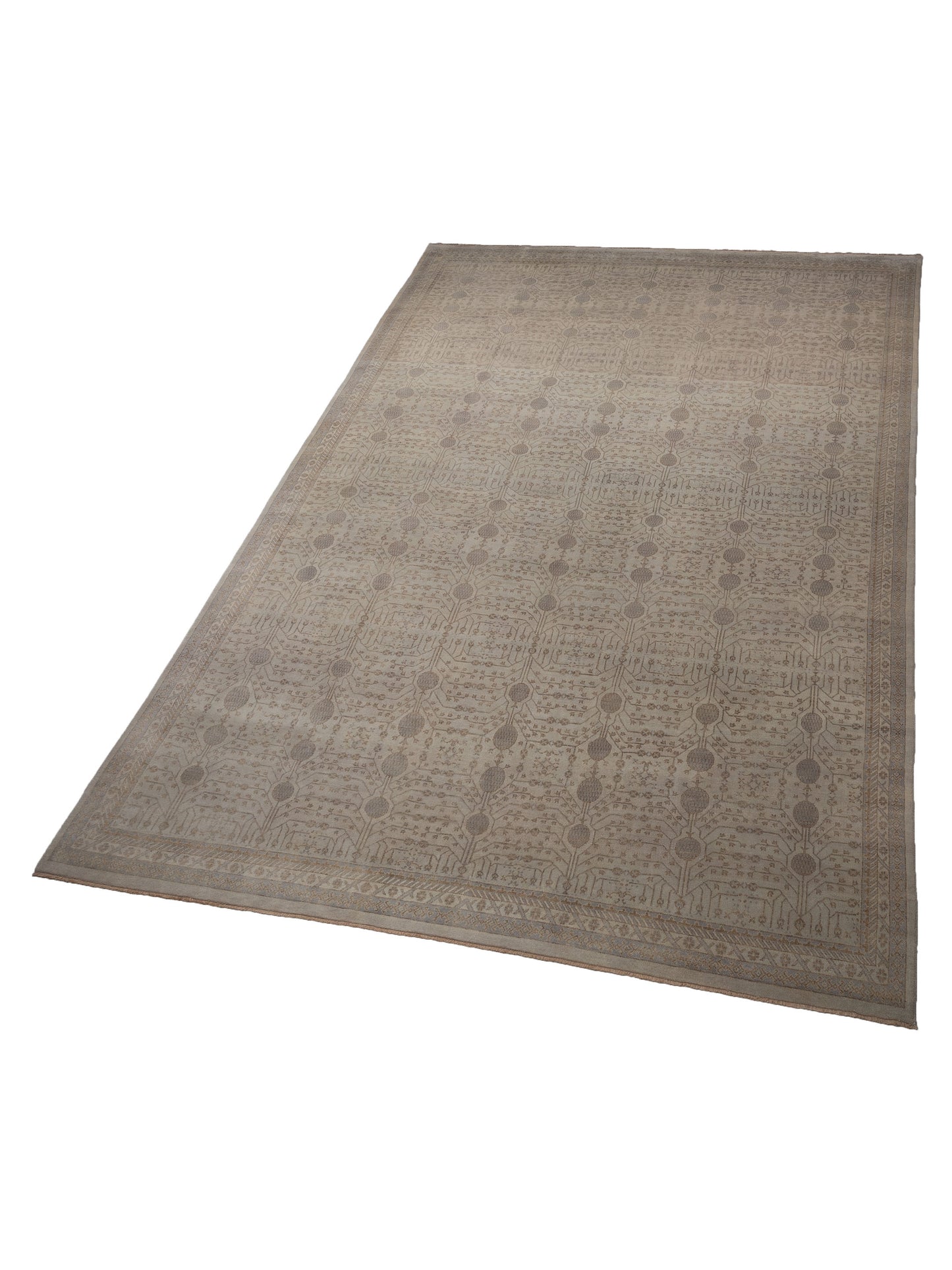 Stella 124401 Ivory Ivory 11.10x16.7 Hand Knotted Rug