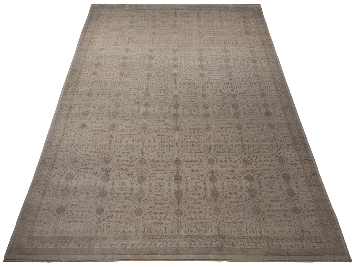 Stella 124401 Ivory Ivory 11.10x16.7 Hand Knotted Rug