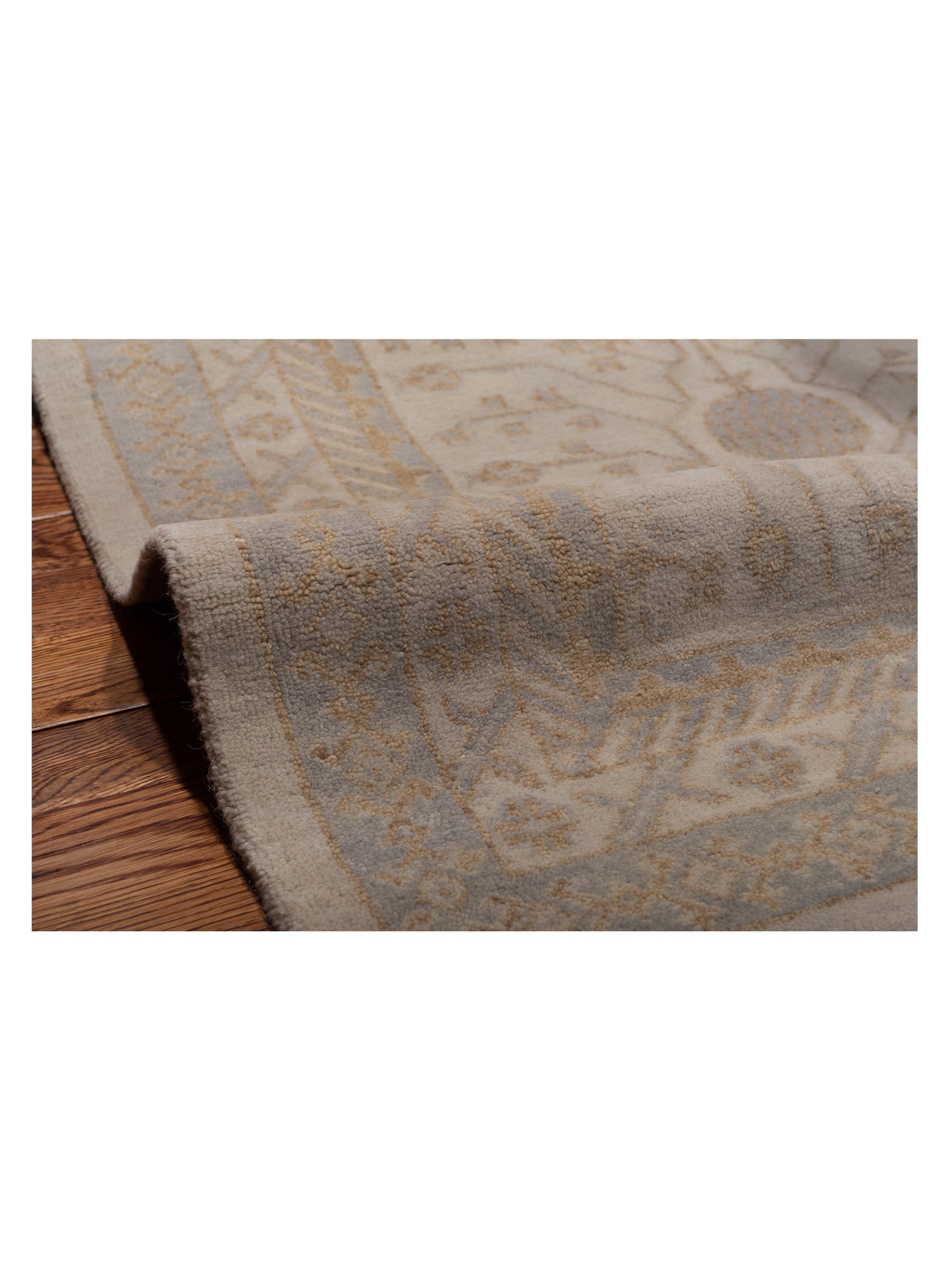 Stella 124401 Ivory Ivory 11.10x16.7 Hand Knotted Rug