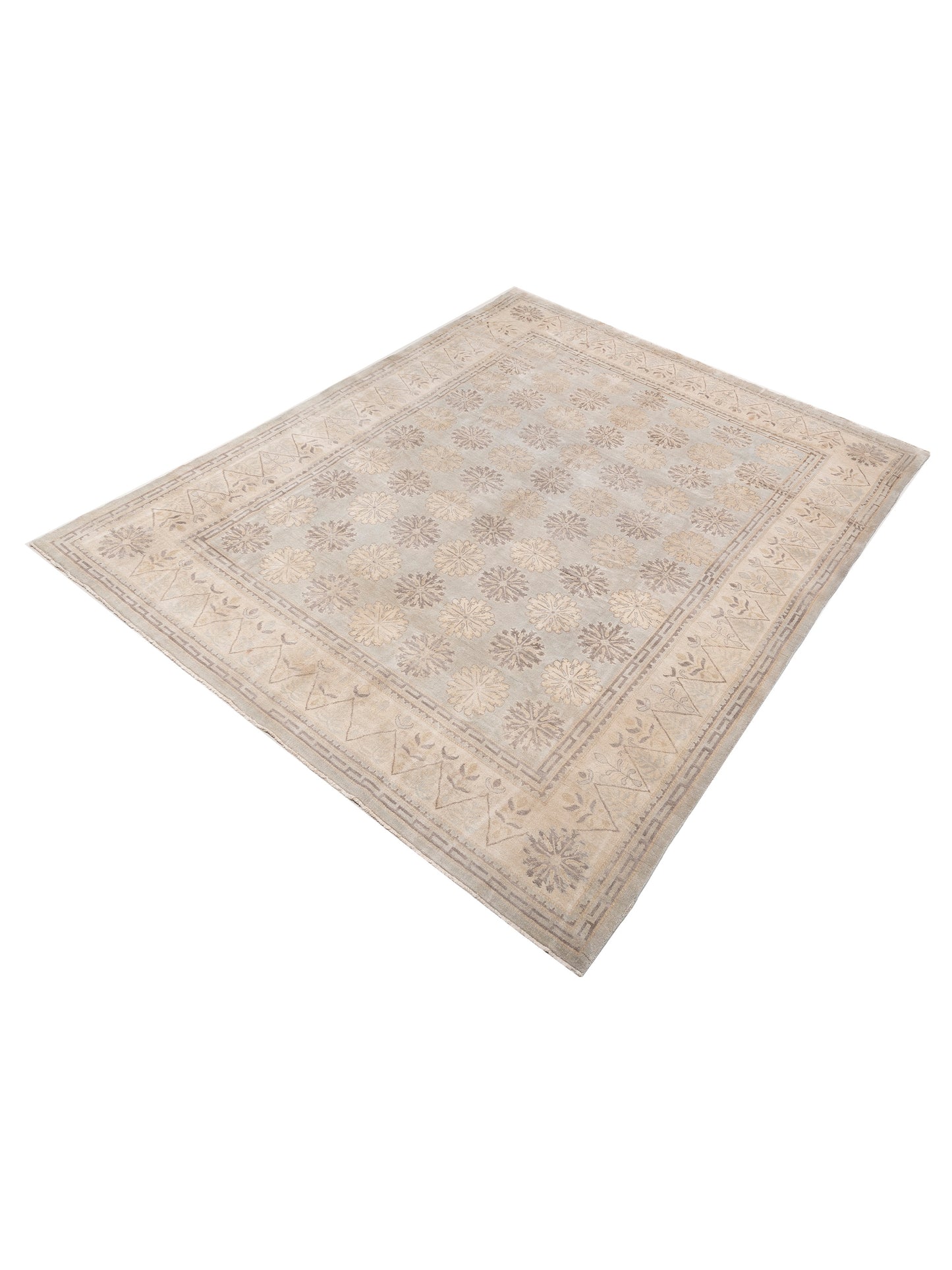 Stella 124402 Silver Ivory 13x16.2 Hand Knotted Rug