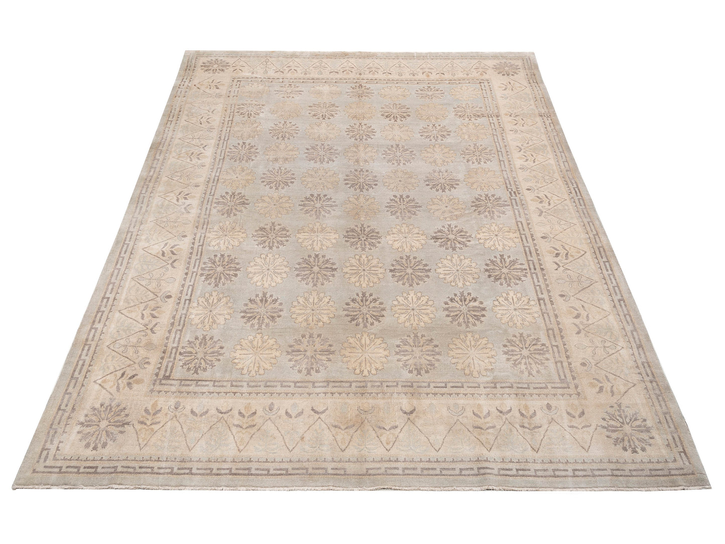 Stella 124402 Silver Ivory 13x16.2 Hand Knotted Rug