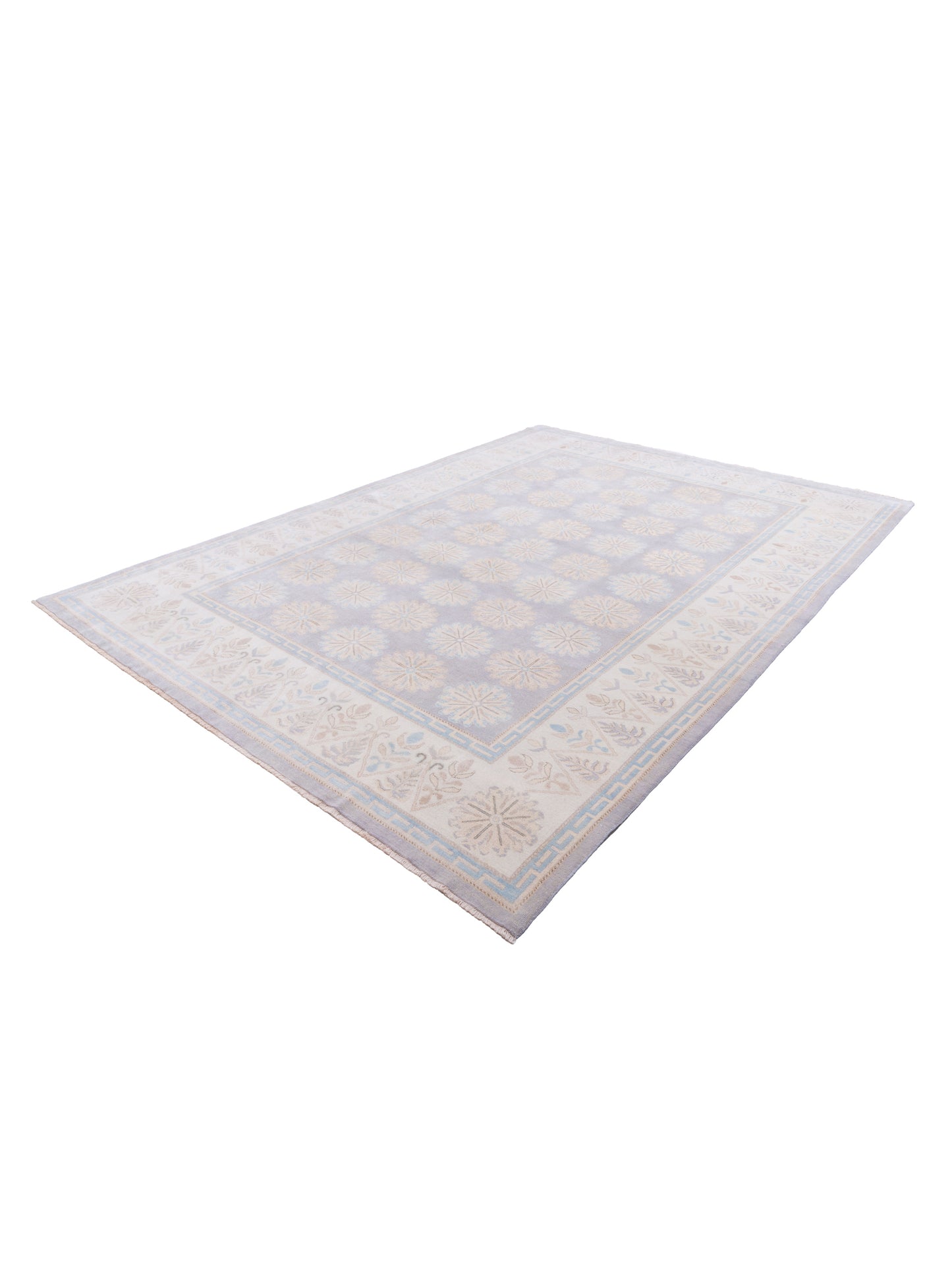 Stella 124409 Gray Ivory 10.3x14.6 Hand Knotted Rug