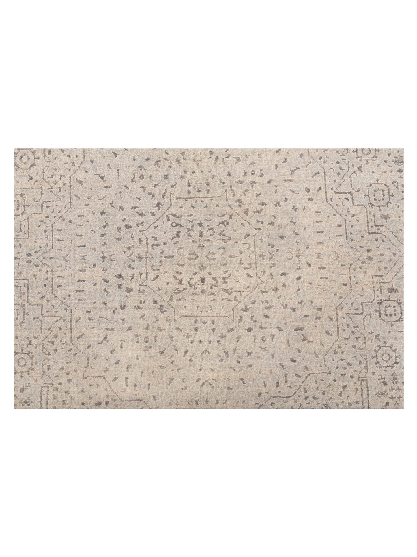 Mamluk 125077 Silver Silver 4.1x6.2 Hand Knotted Rug