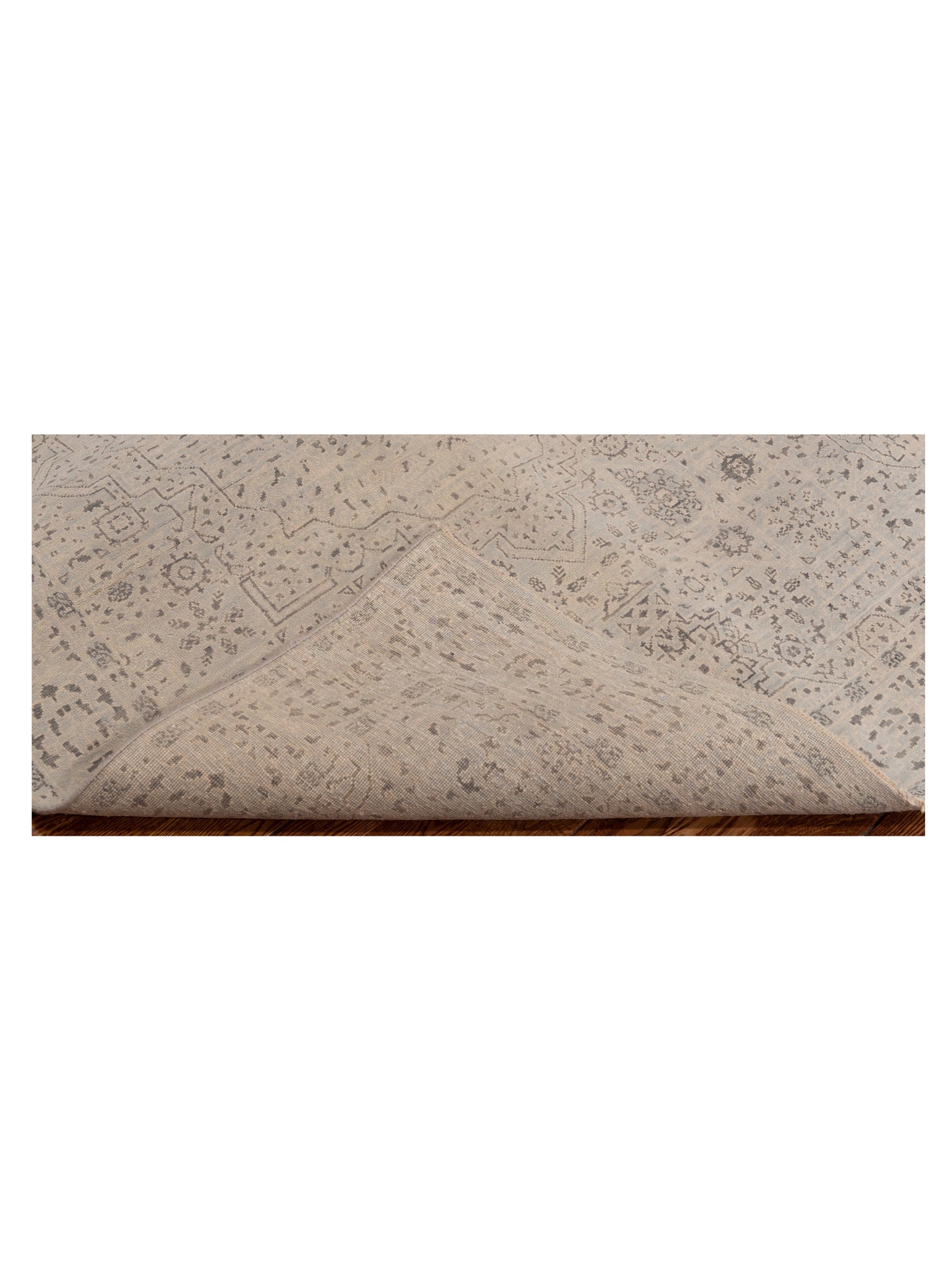 Mamluk 125077 Silver Silver 4.1x6.2 Hand Knotted Rug