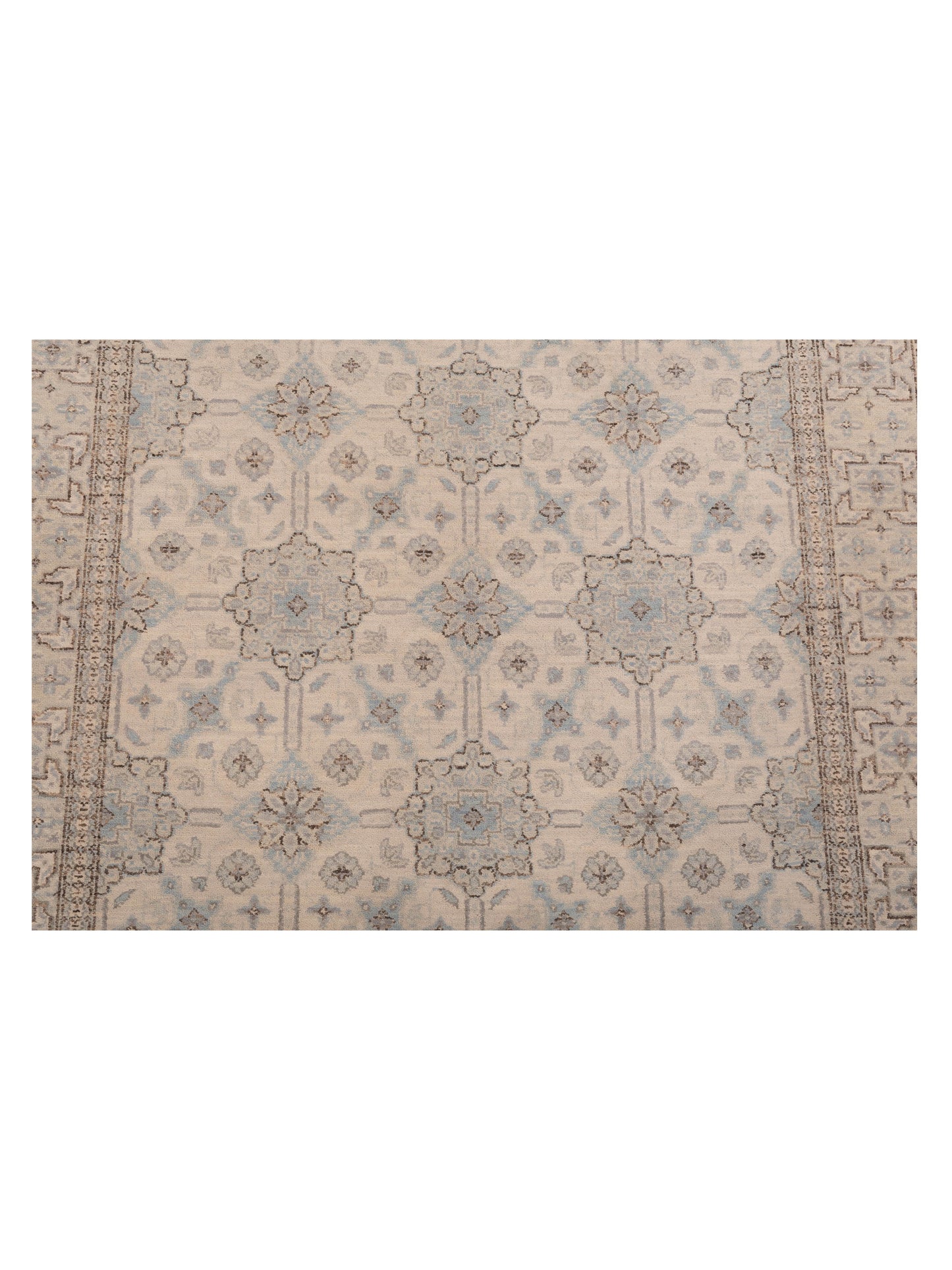 Laila 125081 Ivory Beige 4.1x6.2 Hand Knotted Rug
