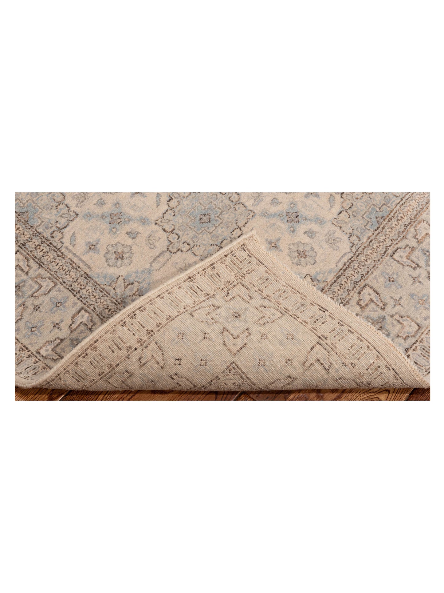 Laila 125081 Ivory Beige 4.1x6.2 Hand Knotted Rug