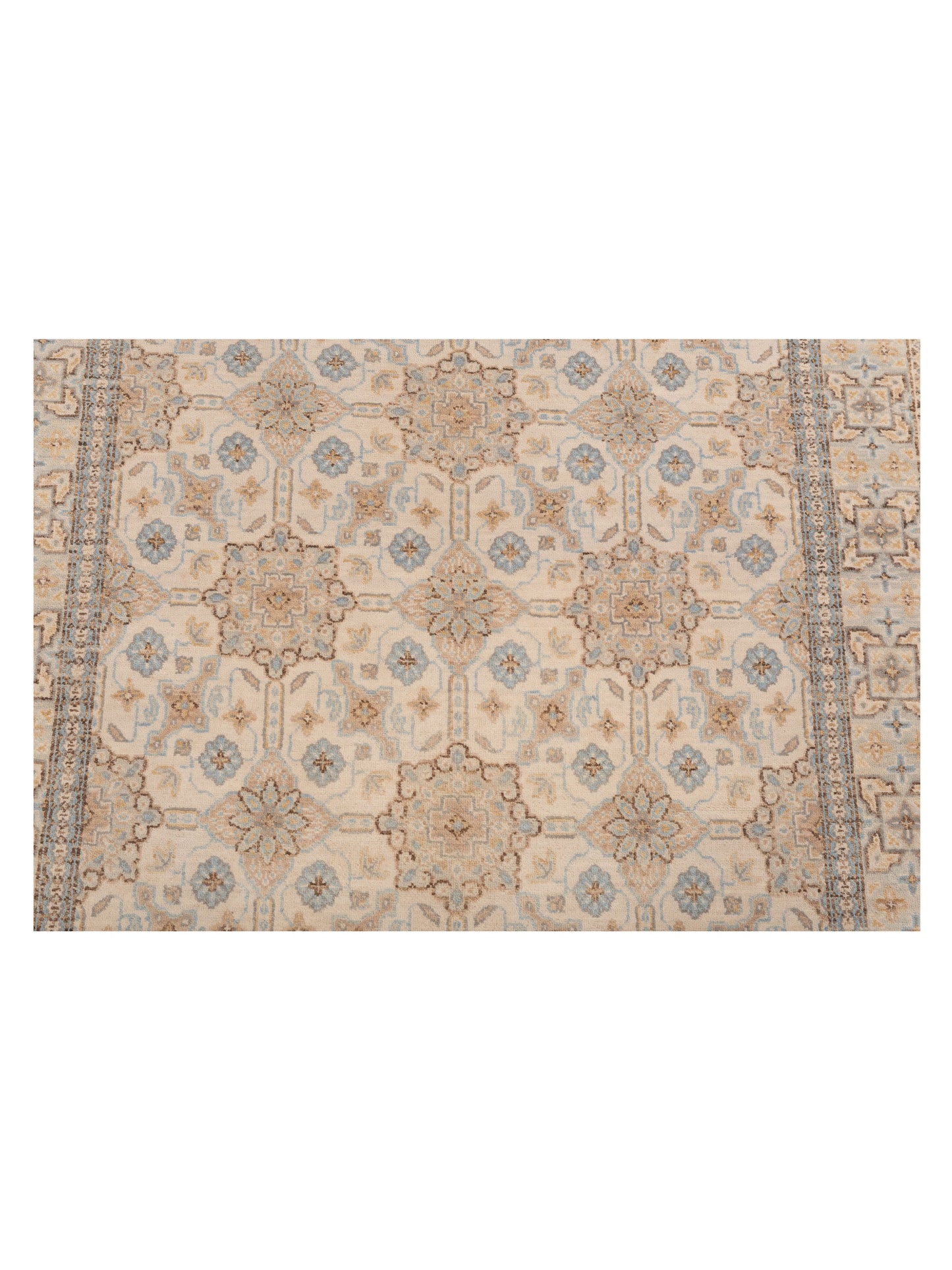 Laila 125083 Ivory Beige 4.1x6.1 Hand Knotted Rug