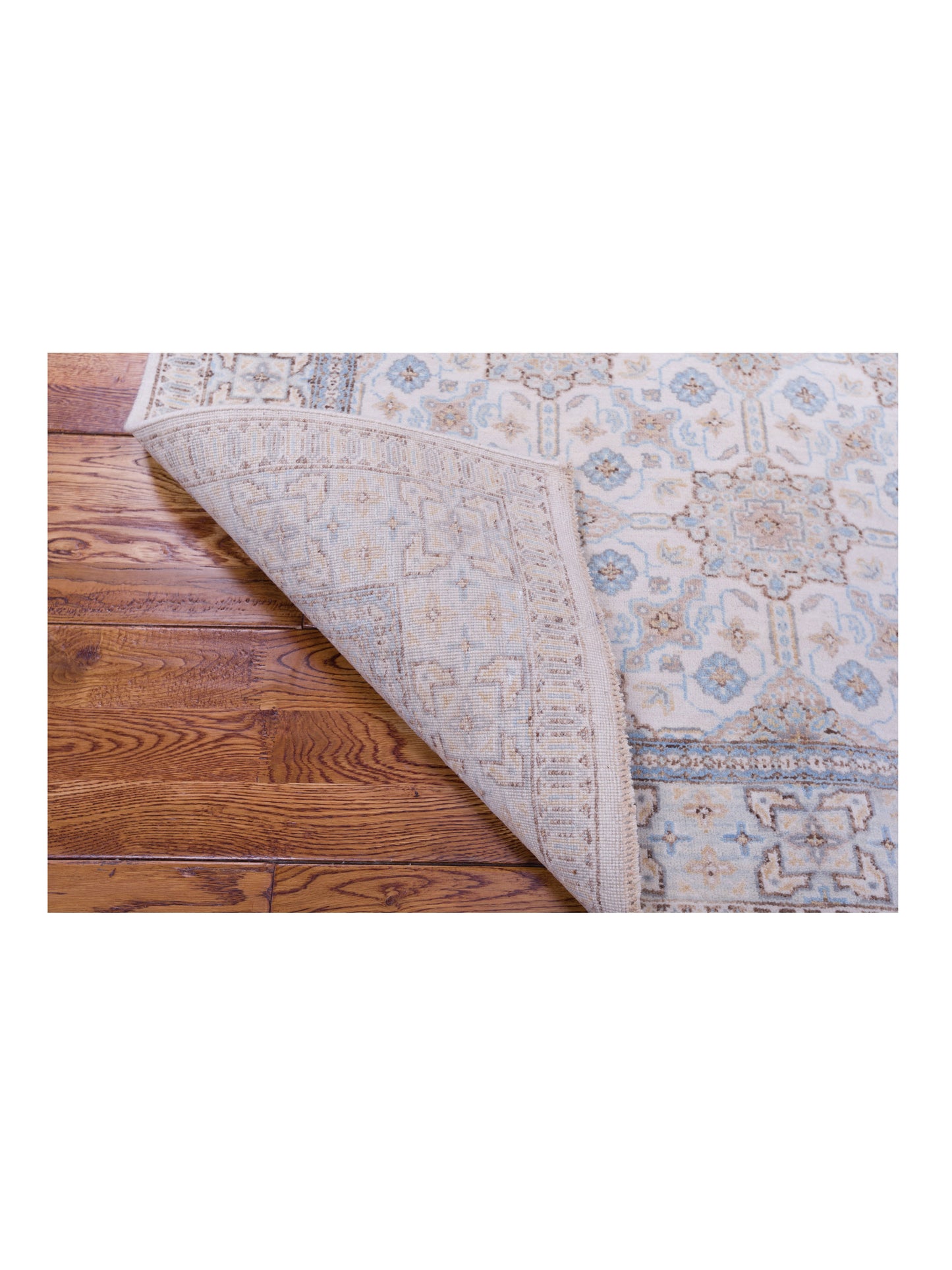 Laila 125083 Ivory Beige 4.1x6.1 Hand Knotted Rug