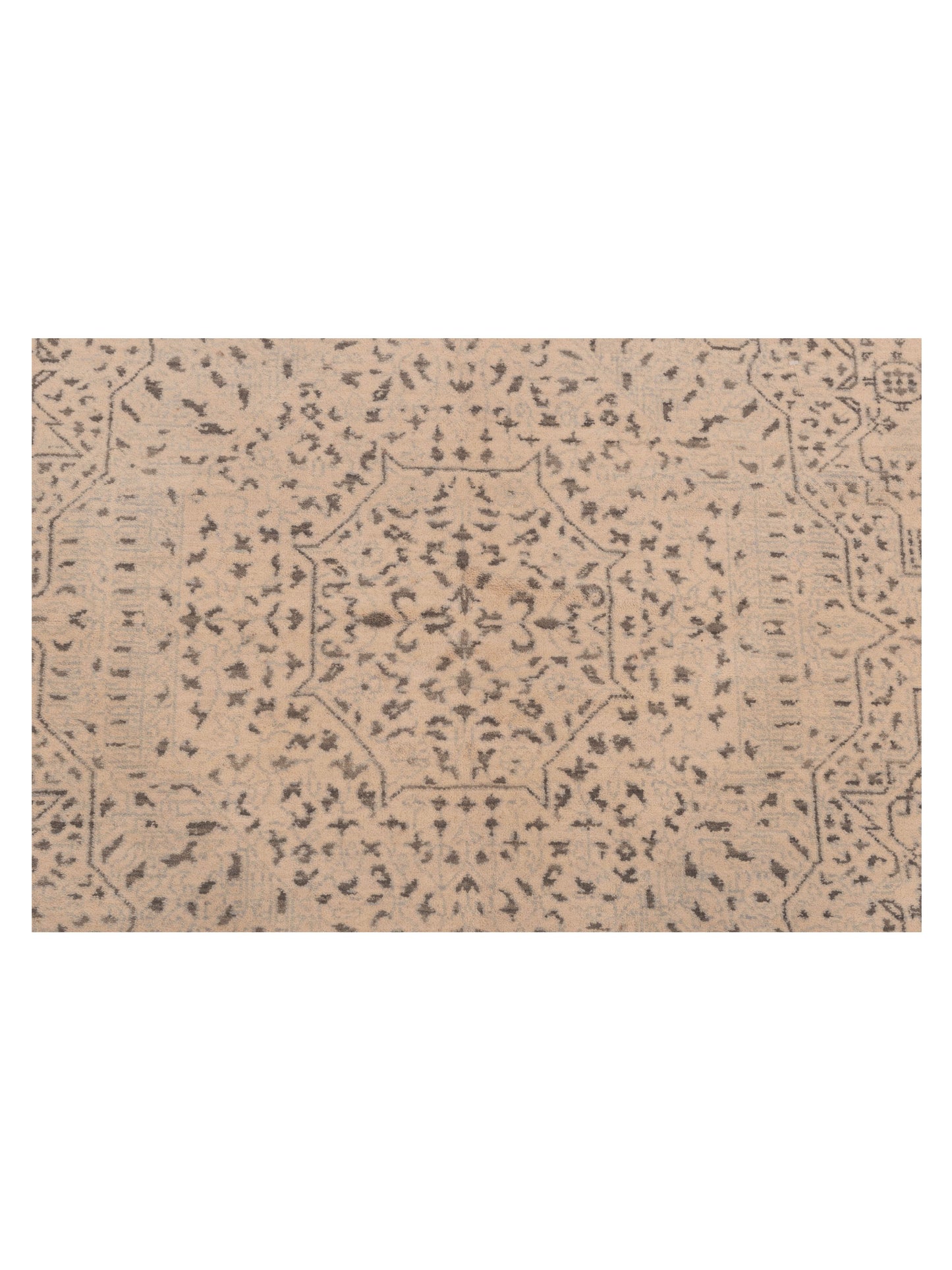 Mamluk 125091 Ivory Gray 6.2x9 Hand Knotted Rug