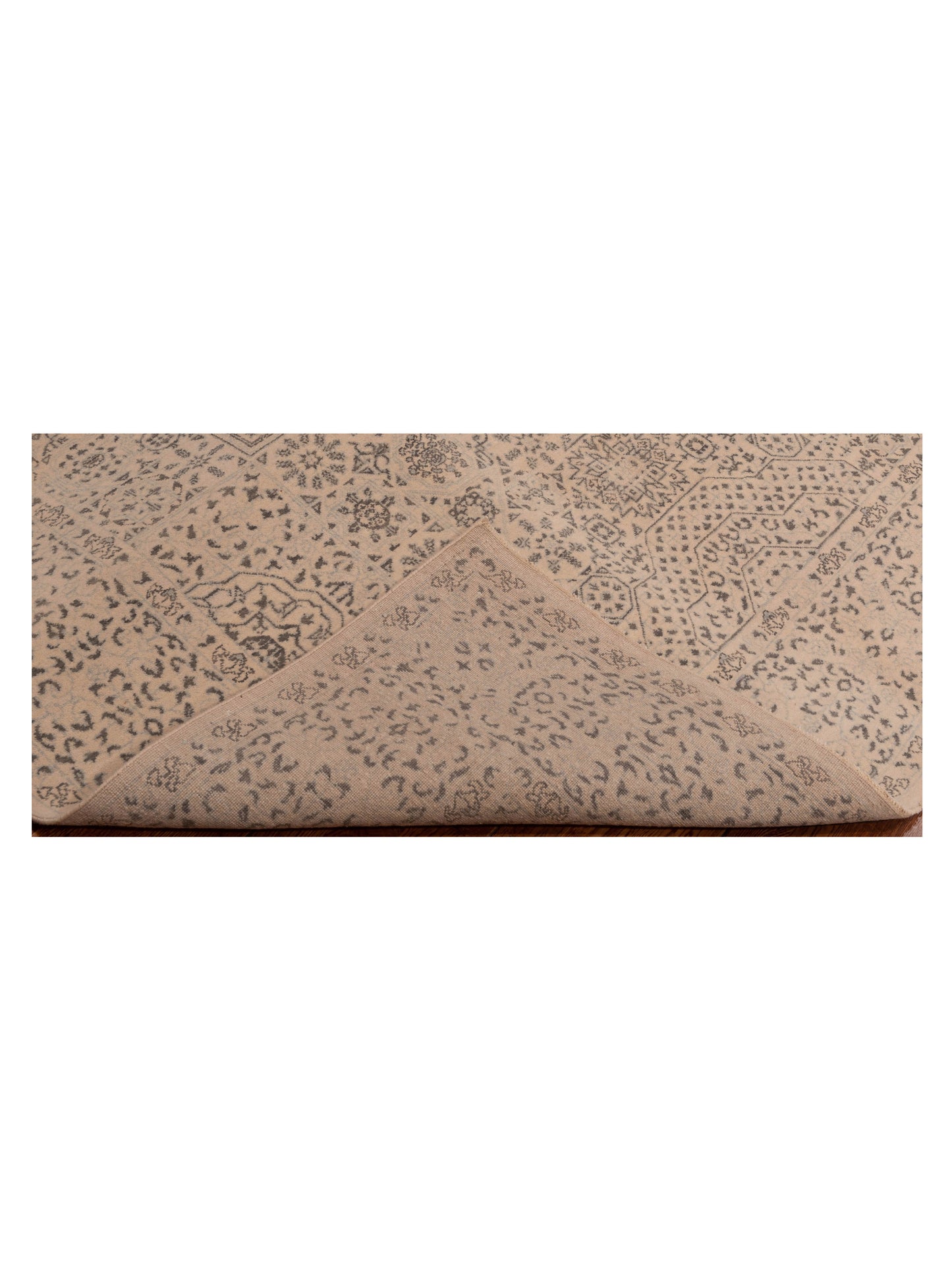 Mamluk 125091 Ivory Gray 6.2x9 Hand Knotted Rug