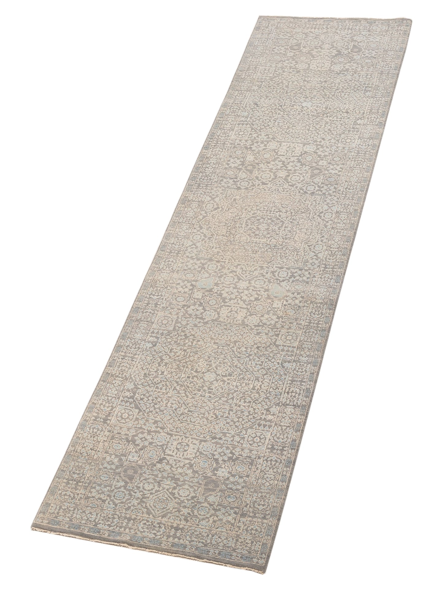 Laila 125113 Gray 2.7x10.1 Hand Knotted Rug