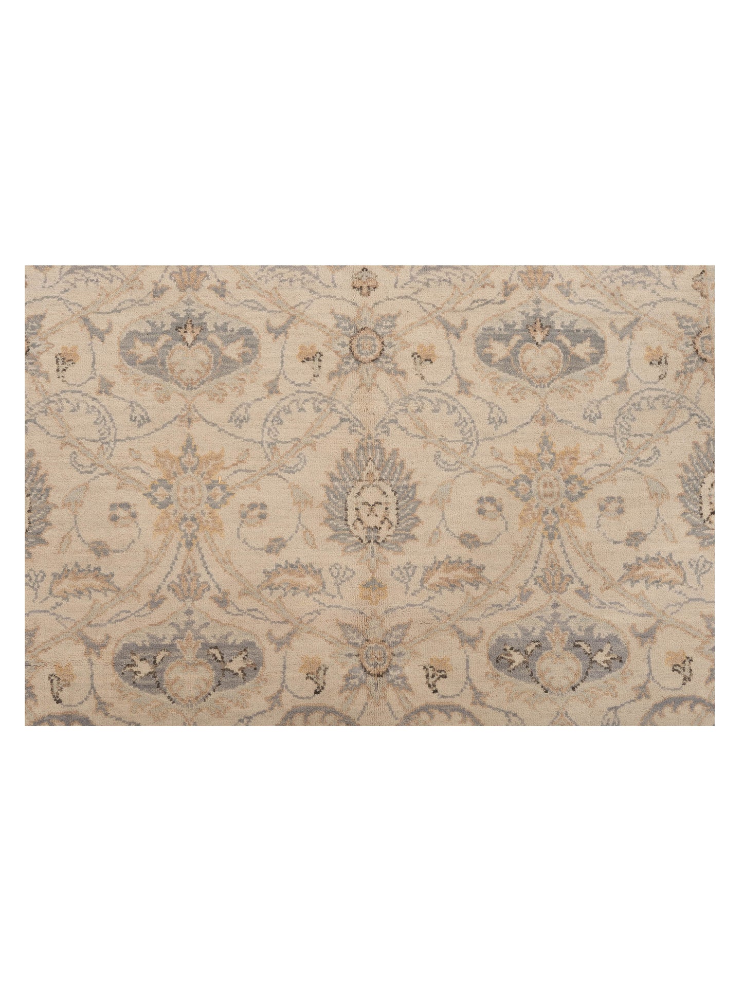 Laila 125124 Ivory Ivory 3.11x6 Hand Knotted Rug