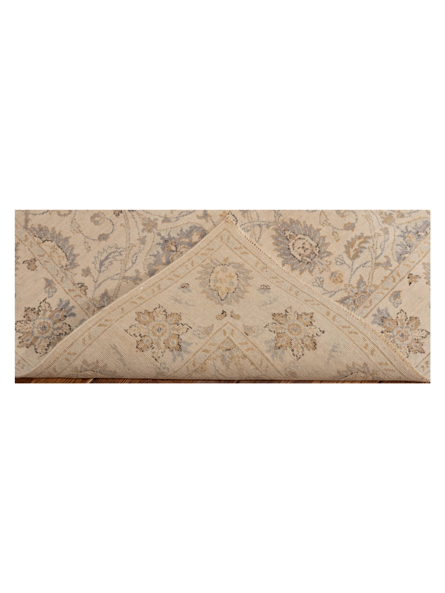 Laila 125124 Ivory Ivory 3.11x6 Hand Knotted Rug