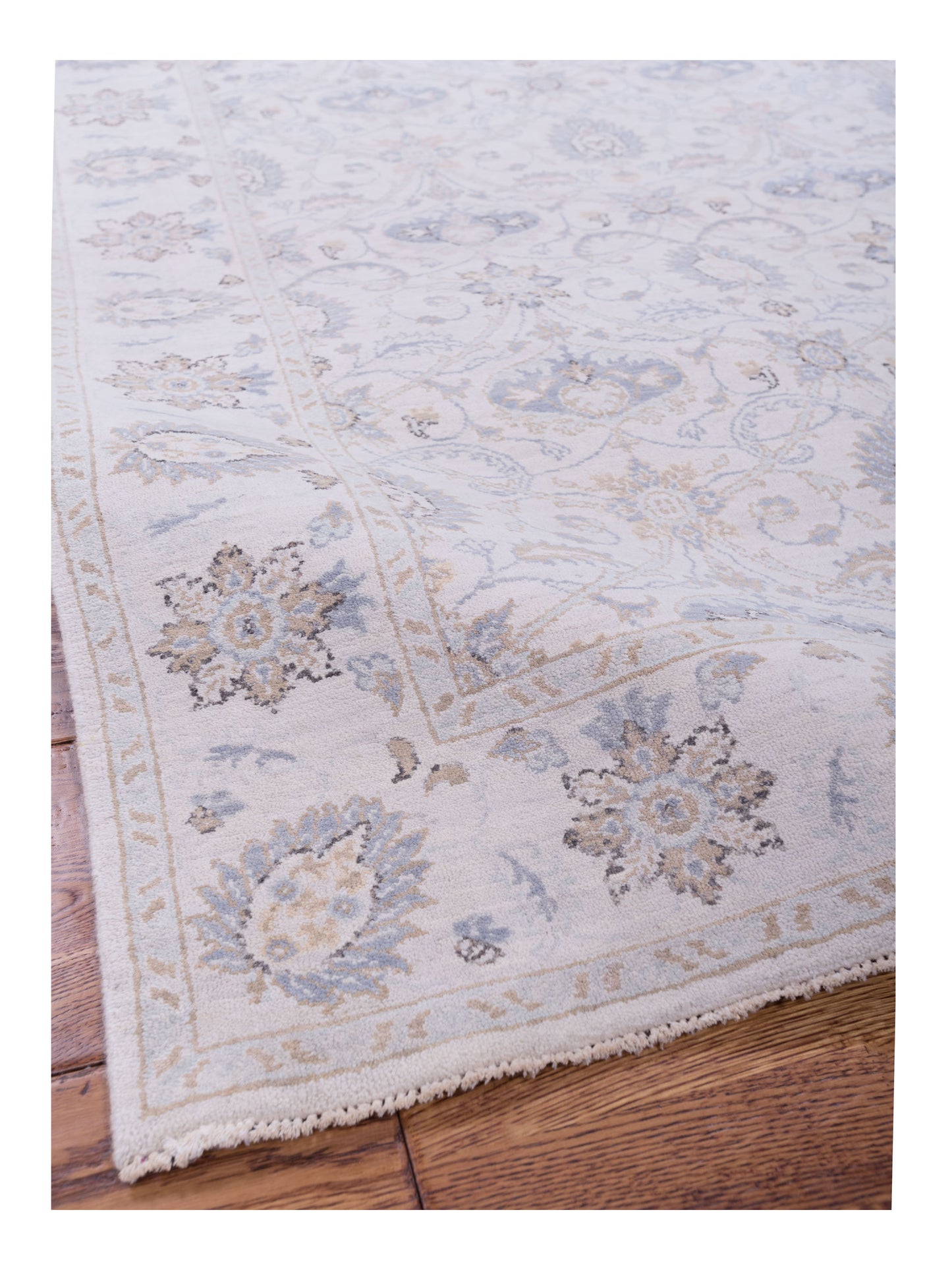 Laila 125124 Ivory Ivory 3.11x6 Hand Knotted Rug