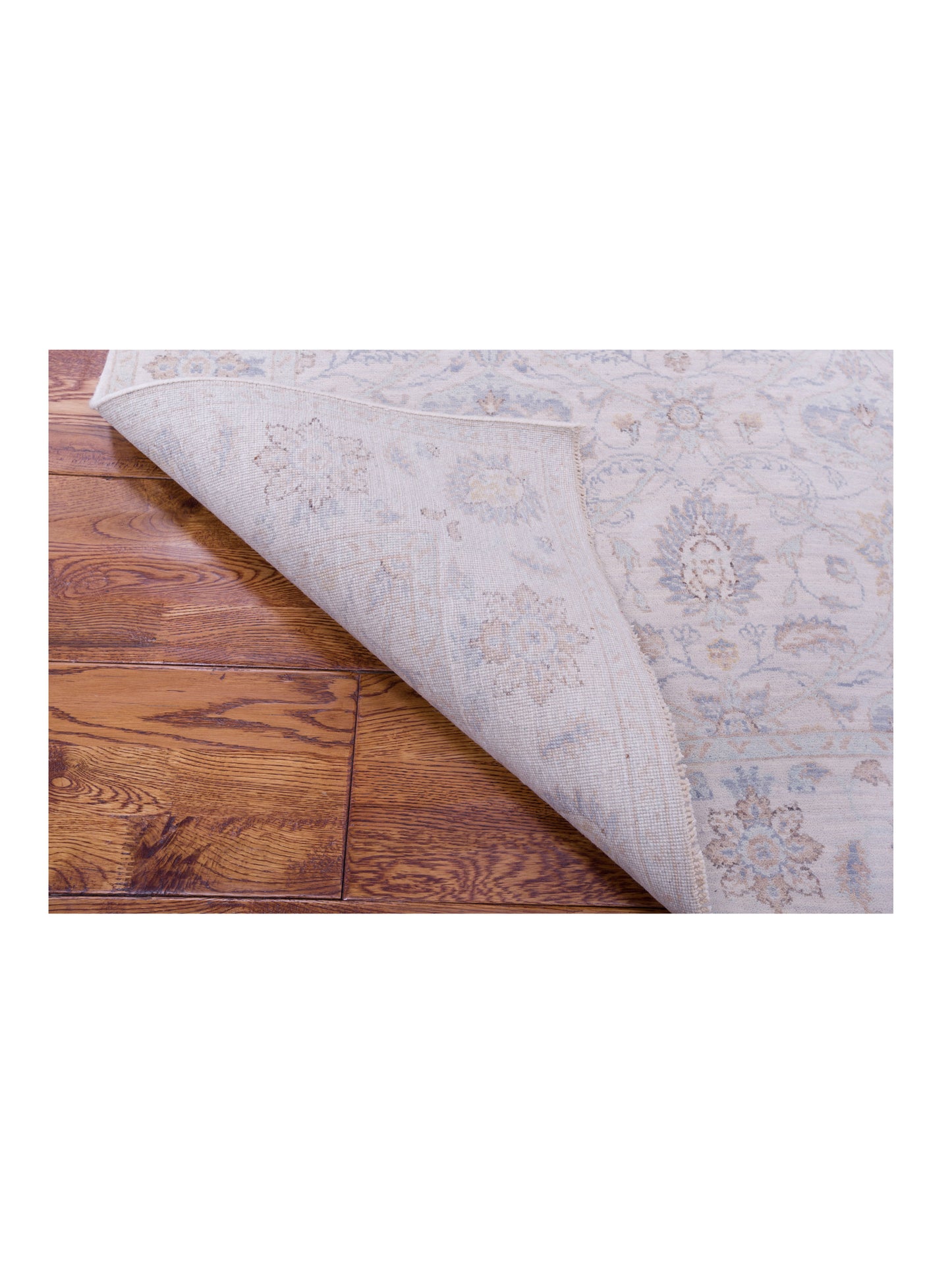 Laila 125126 Ivory Ivory 4.1x6.1 Hand Knotted Rug