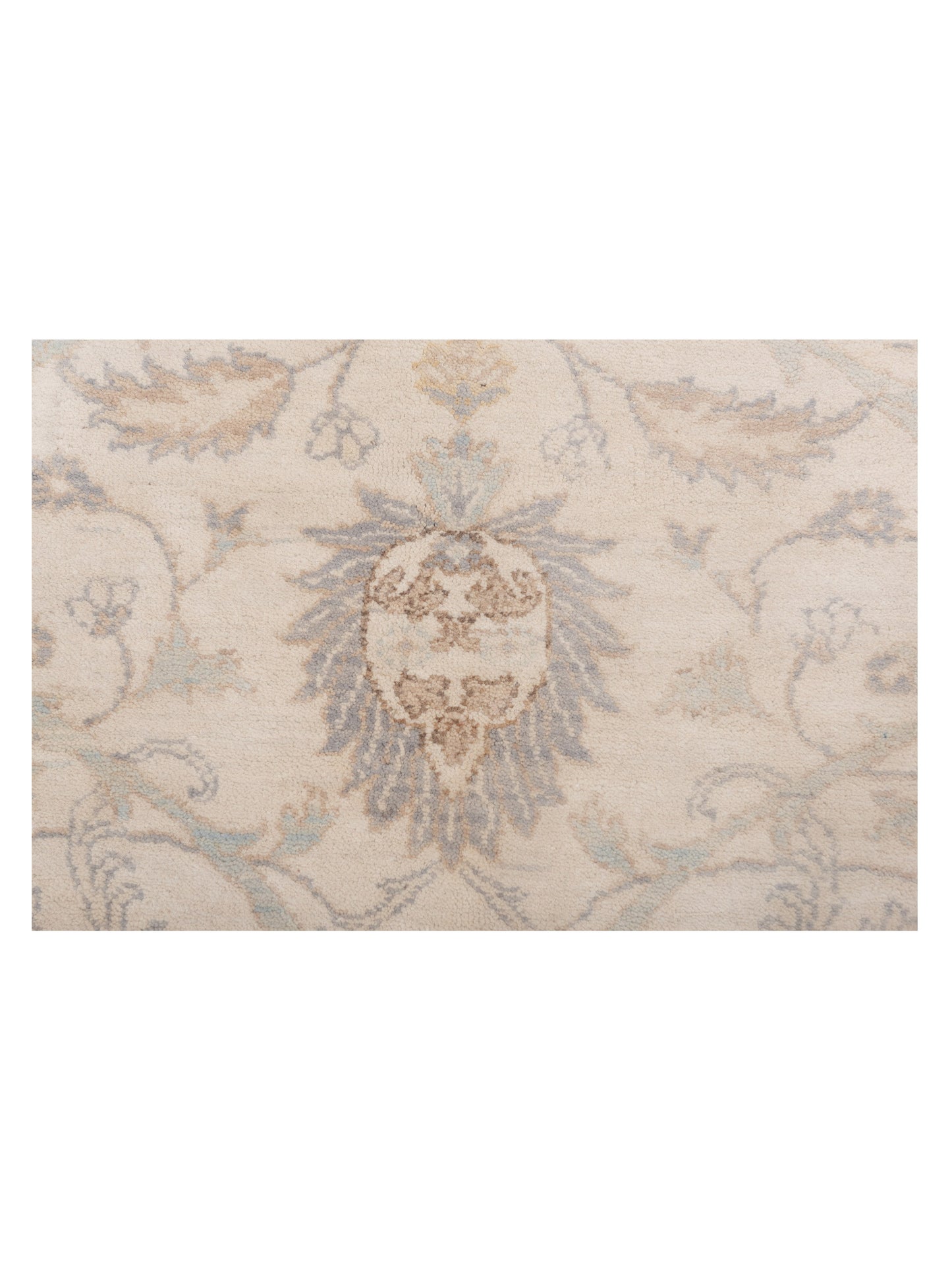 Laila 125130 Ivory Ivory 6.1x9 Hand Knotted Rug