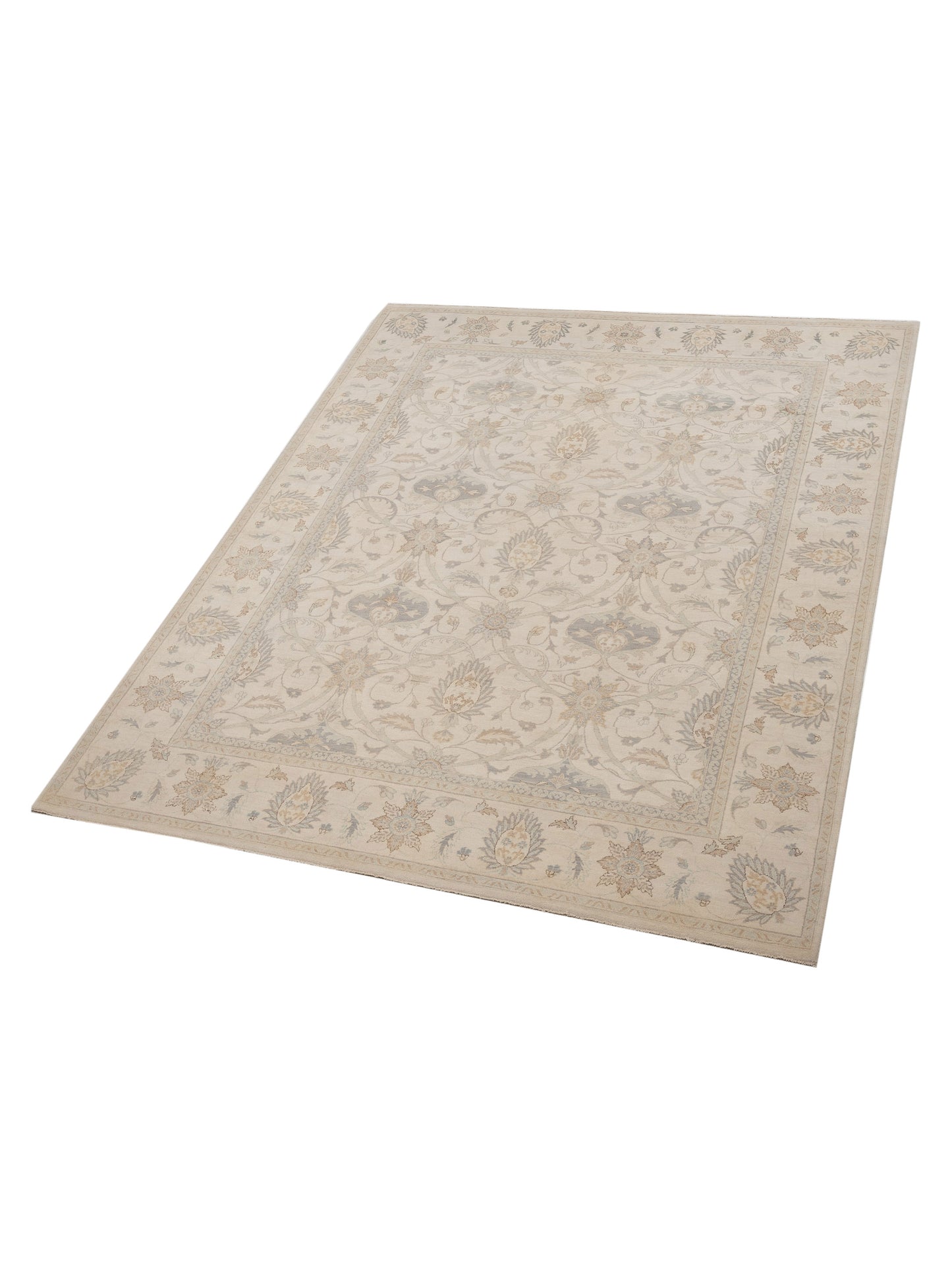 Platinum 125131 Ivory Ivory 8x10 Hand Knotted Rug