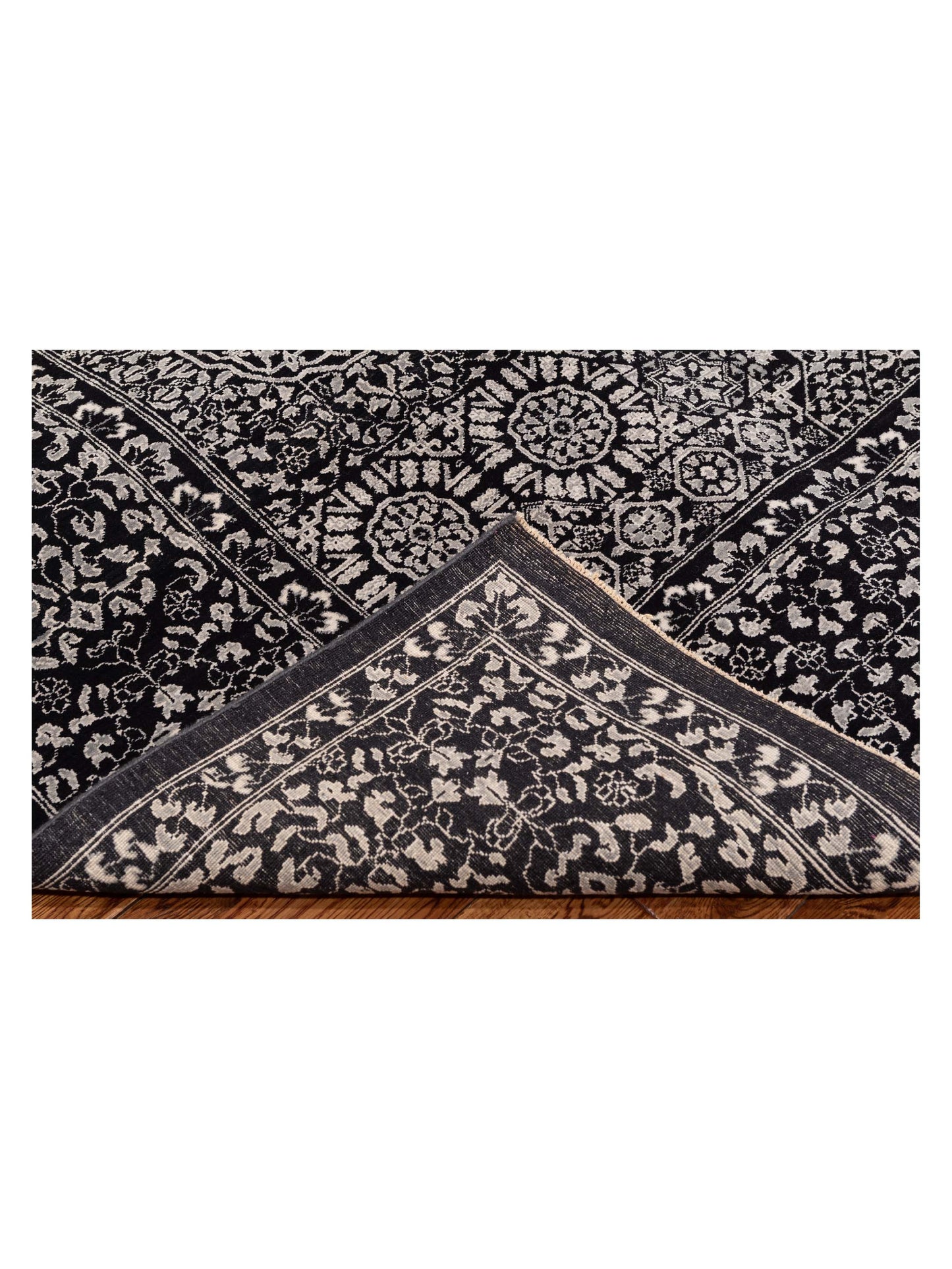 Mamluk 125150 Black 9.1x11.11 Hand Knotted Rug