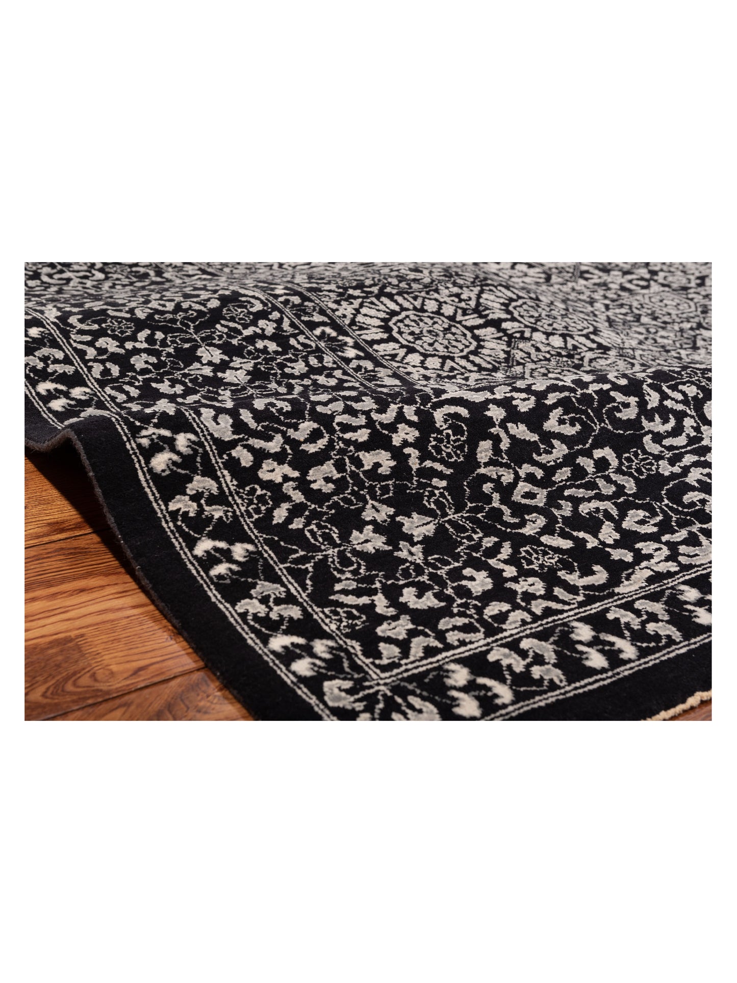 Mamluk 125150 Black 9.1x11.11 Hand Knotted Rug
