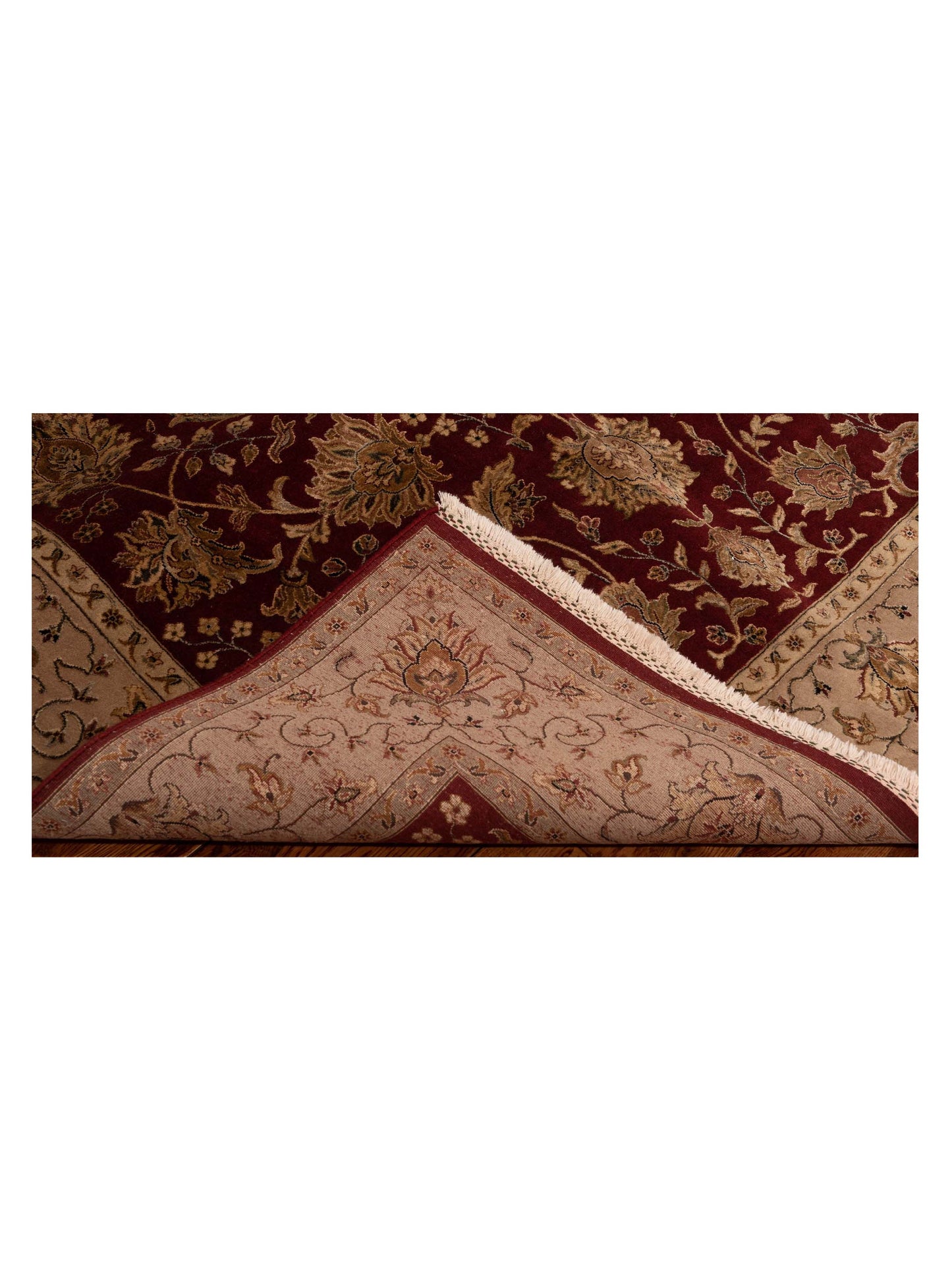 Imperial Silk 125178 Red Beige 6.2x9.4 Hand Knotted Rug