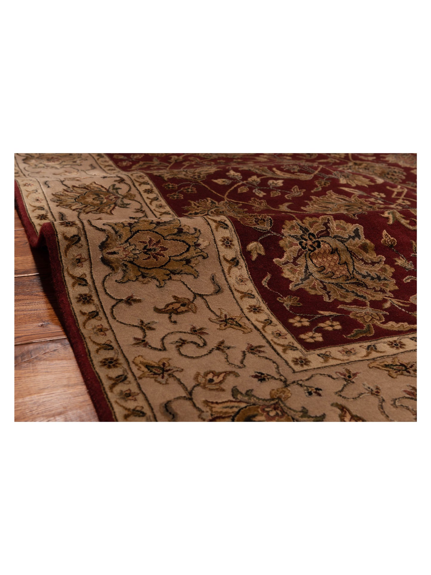 Imperial Silk 125178 Red Beige 6.2x9.4 Hand Knotted Rug
