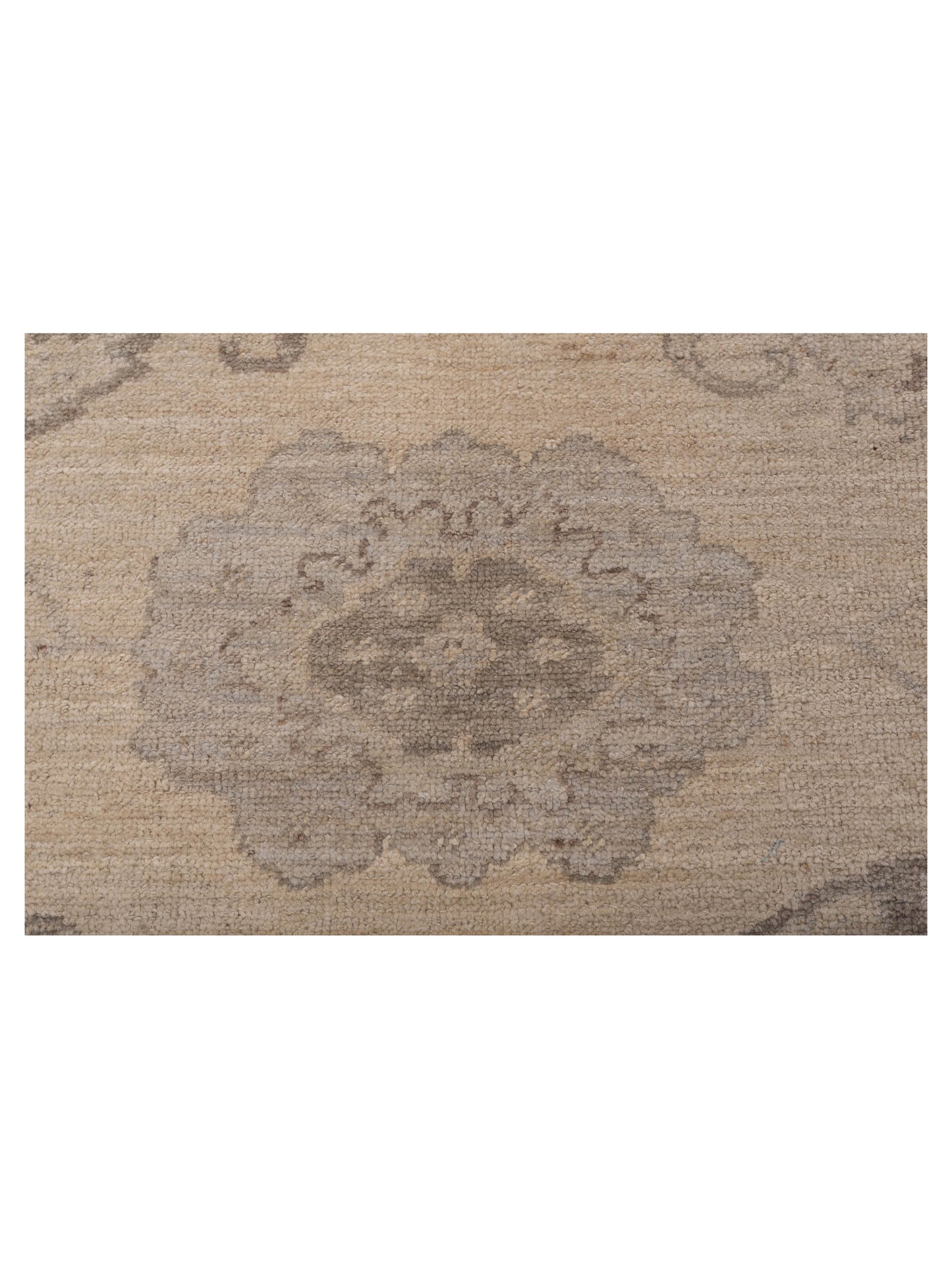 Angora Oushak 125222 Ivory Ivory 7.9x9.3 Hand Knotted Rug