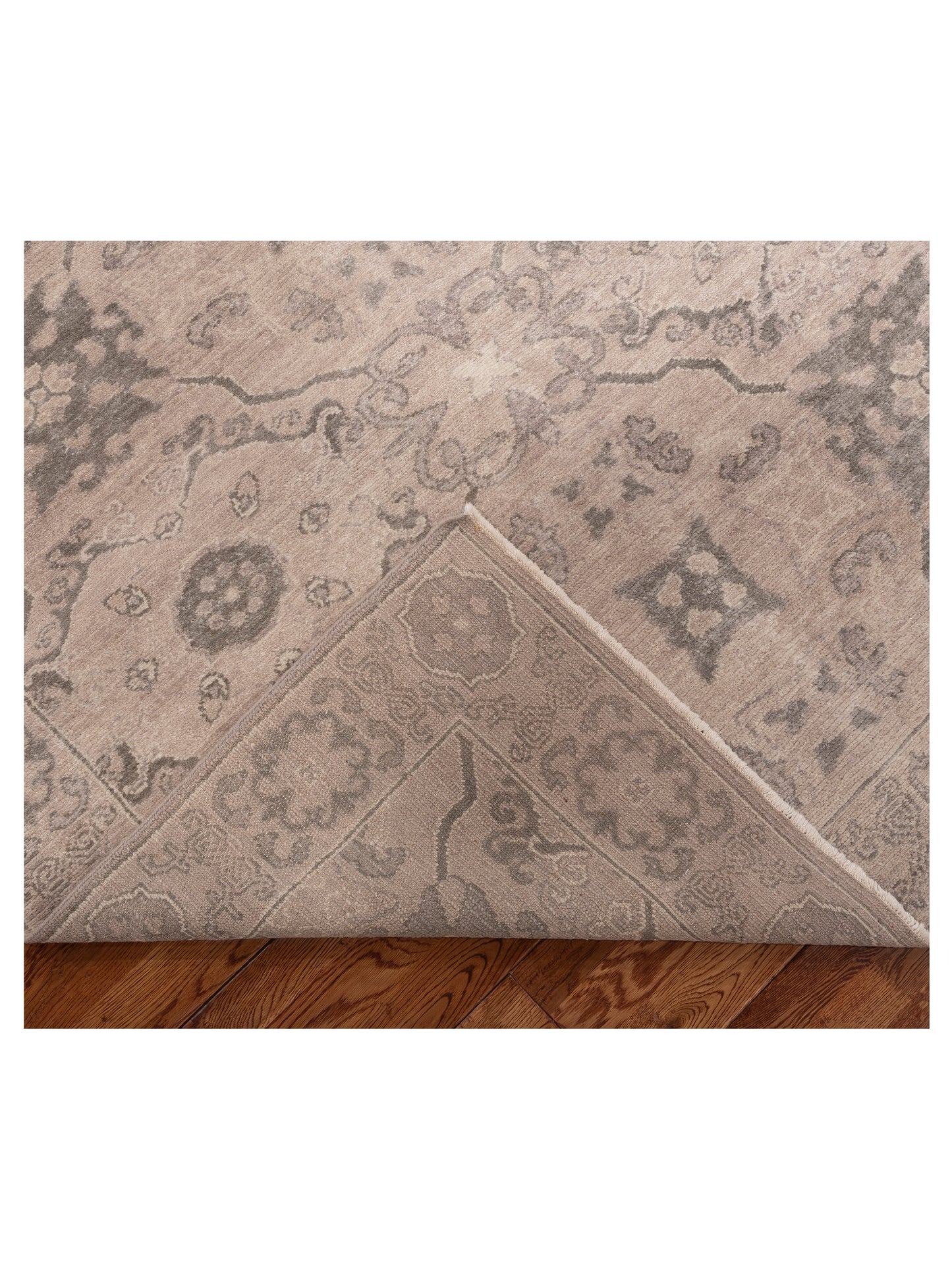 Andalusia 125243 Silver Green 8.1x10.2 Hand Knotted Rug