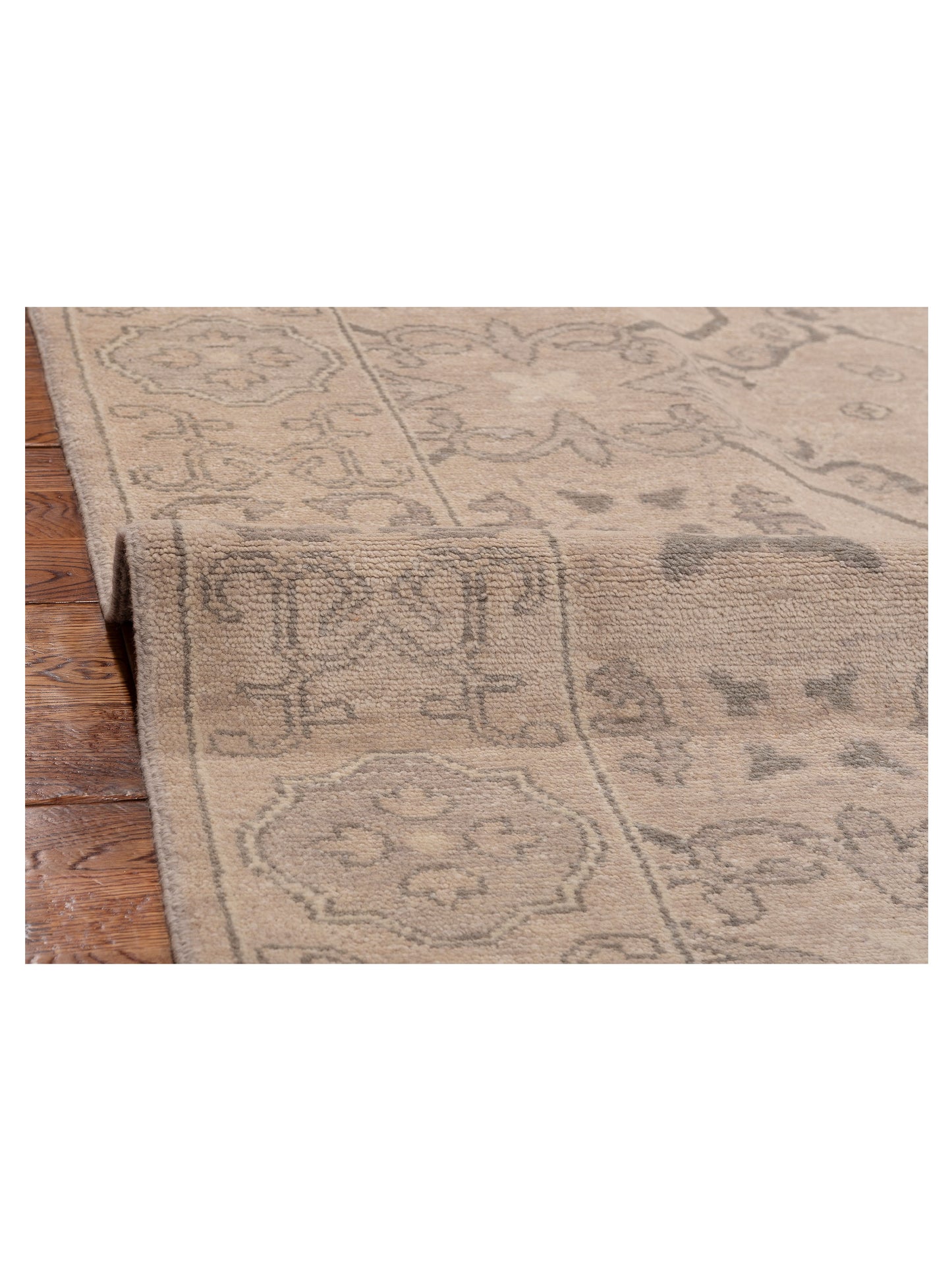 Andalusia 125246 Silver Silver 10.2x13.11 Hand Knotted Rug