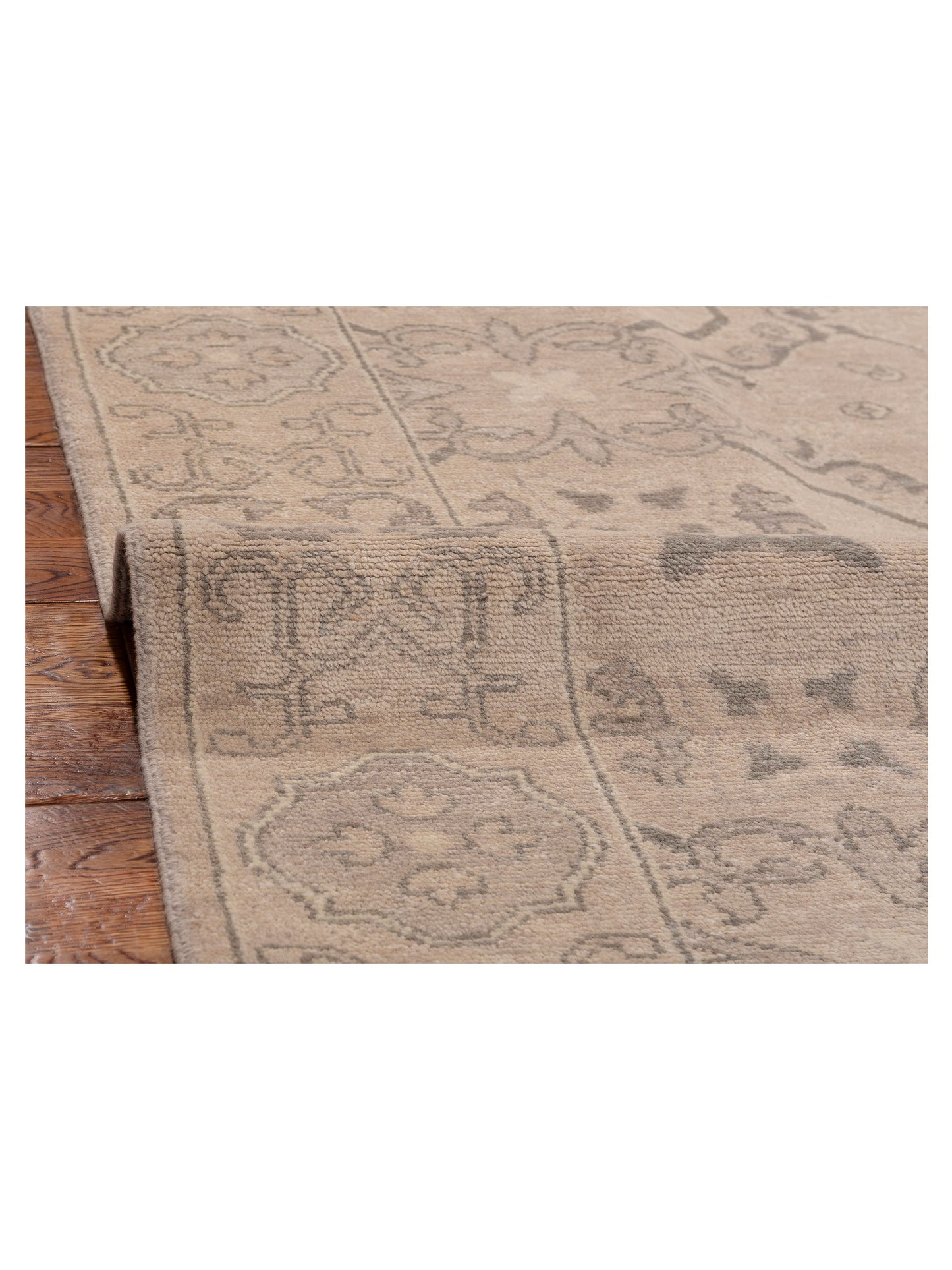 Andalusia 125246 Silver Silver 10.2x13.11 Hand Knotted Rug