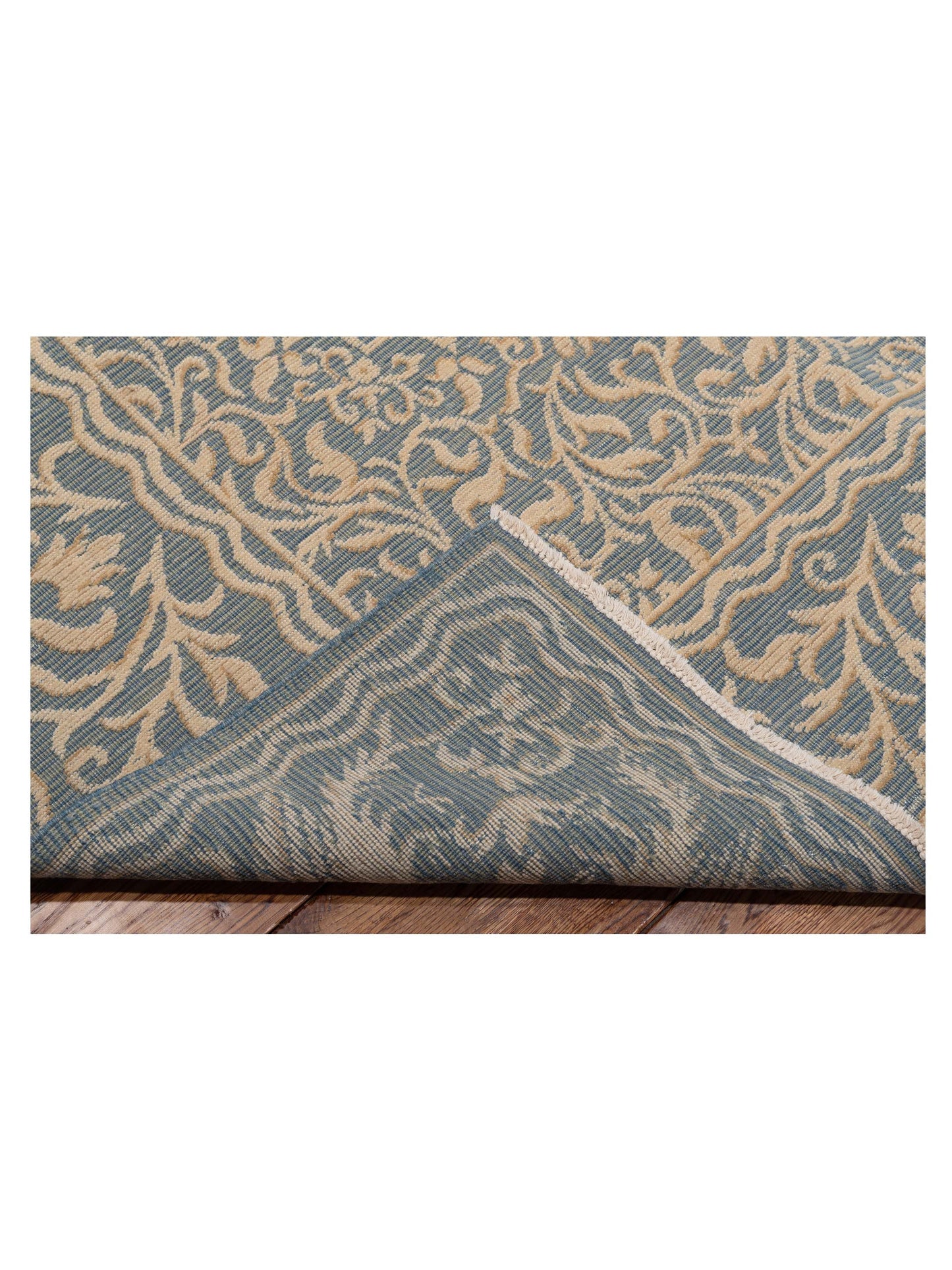 Vintage 125344 Blue 10.2x13.11 Hand Knotted Rug