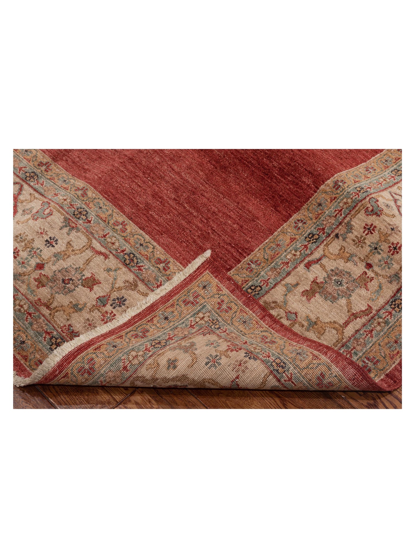Elvan Sahure Red Ivory 6.3x9.3 Hand Knotted Rug