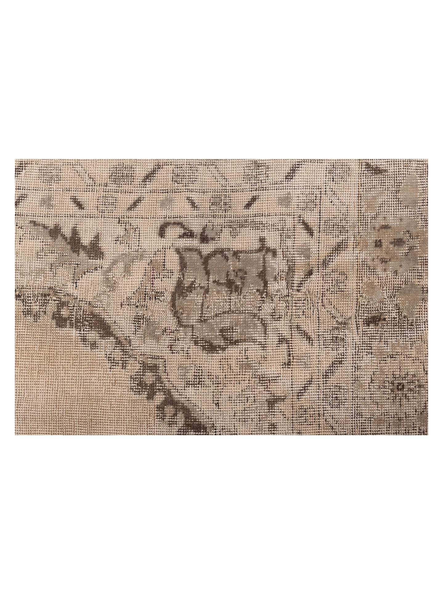 Turkish Vestige Patchwork 125424 Silver Beige 11.11x15.11 Hand Knotted Rug