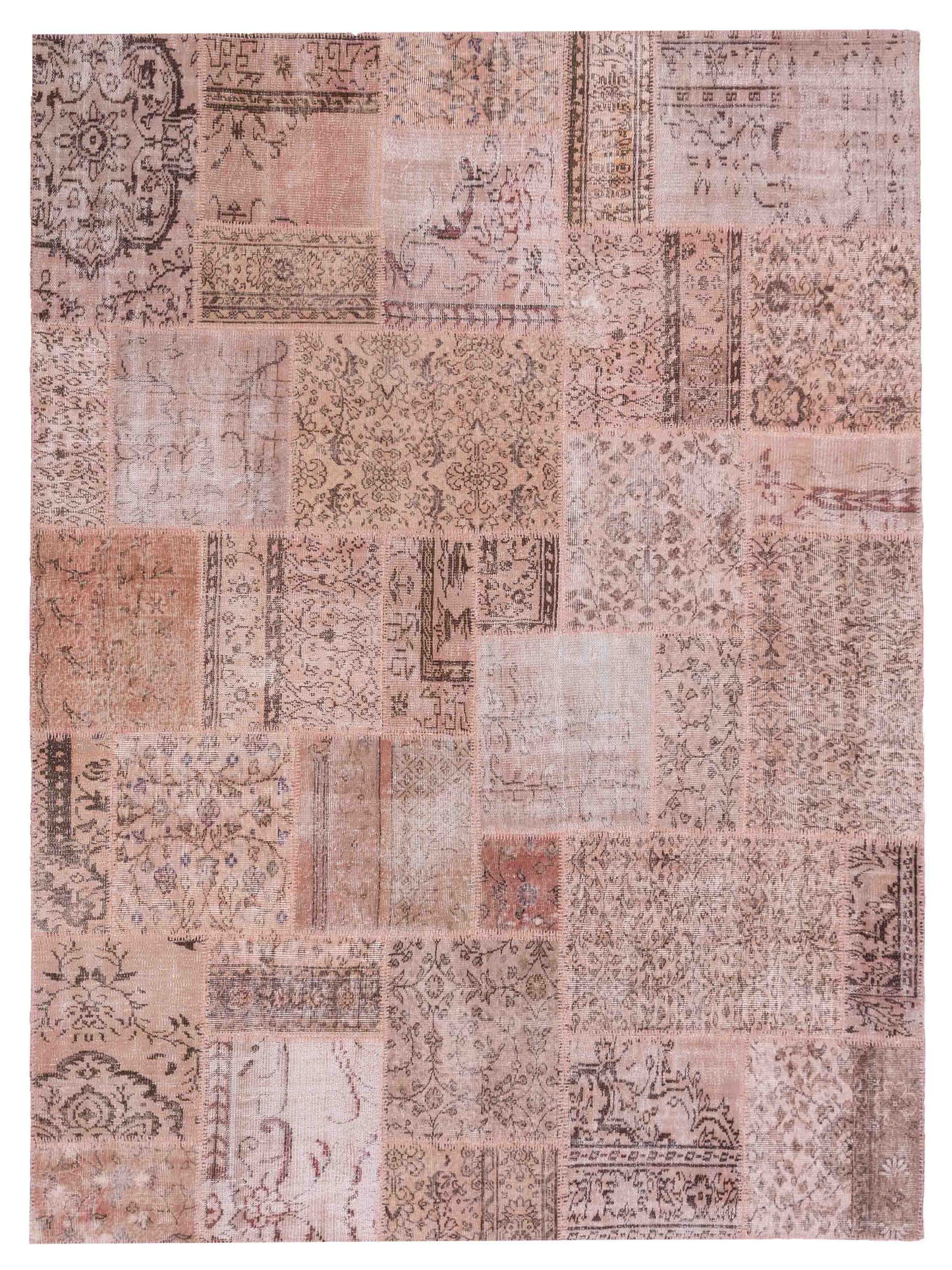 Pasha Turkish Vestige Patchwork Pink Contemporary