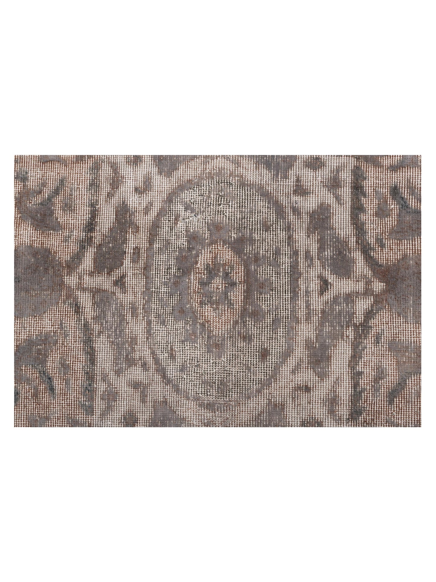 Vintage 125493 Light Gray 8.10x12.3 Hand Knotted Rug
