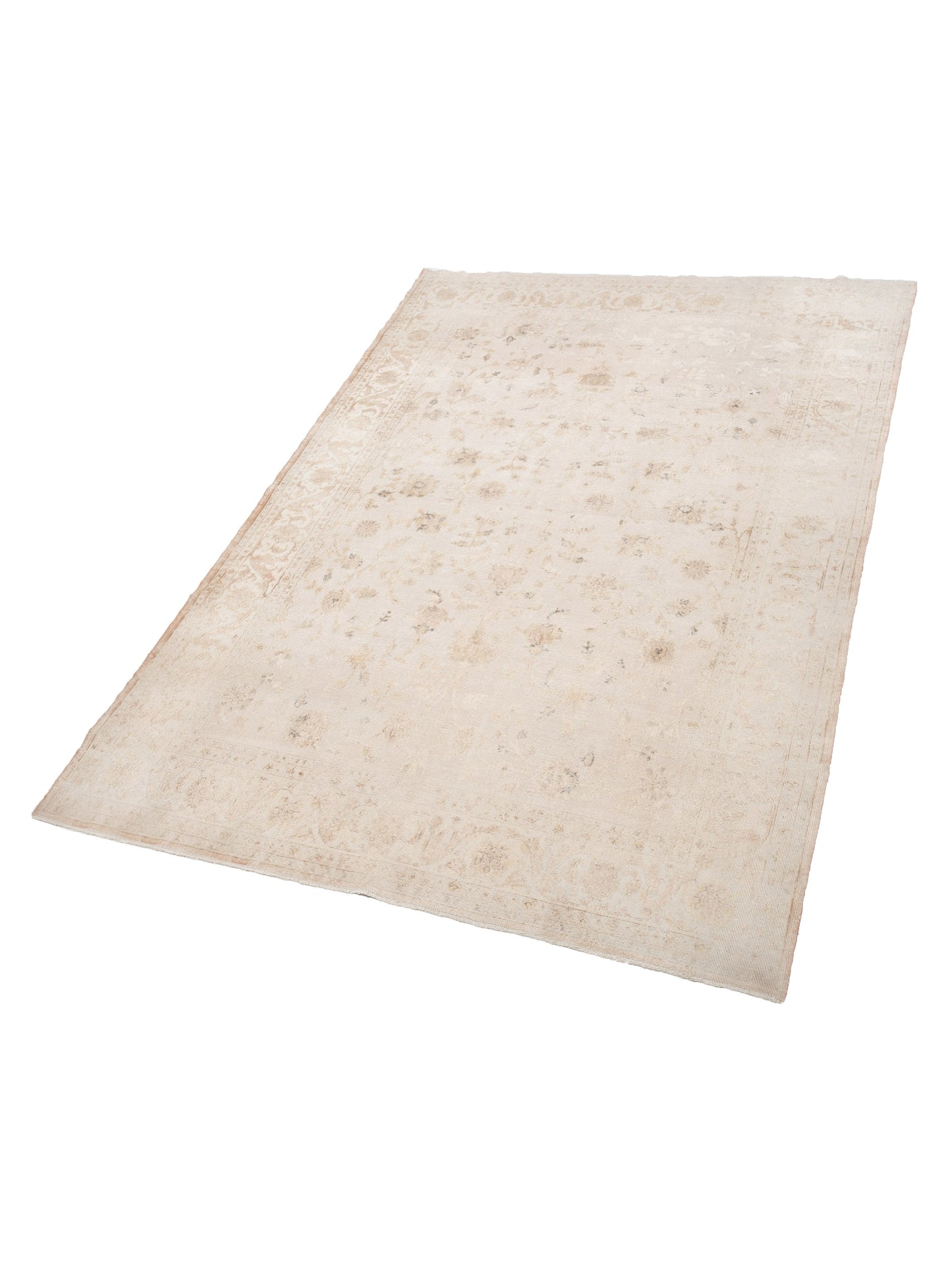 Vintage 125505 Ivory 8.3x12 Hand Knotted Rug