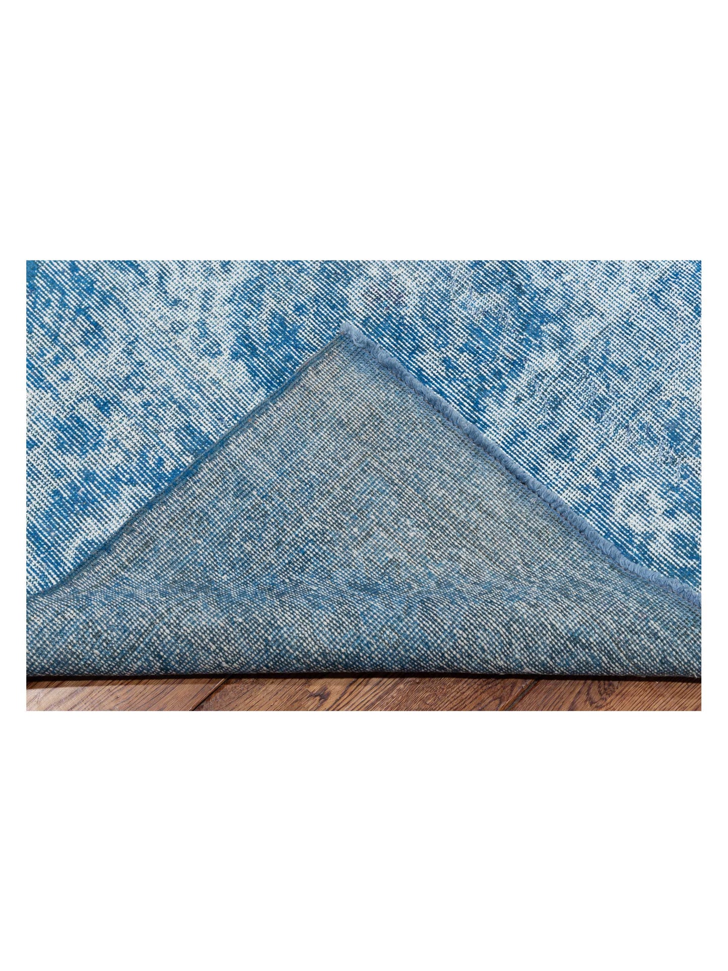 Vintage 125517 Blue 8.8x12.2 Hand Knotted Rug