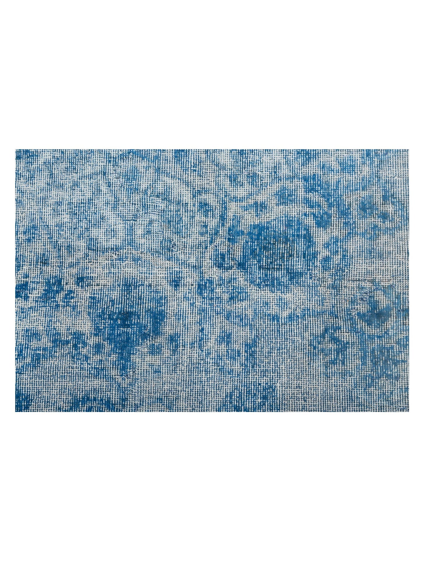 Vintage 125517 Blue 8.8x12.2 Hand Knotted Rug