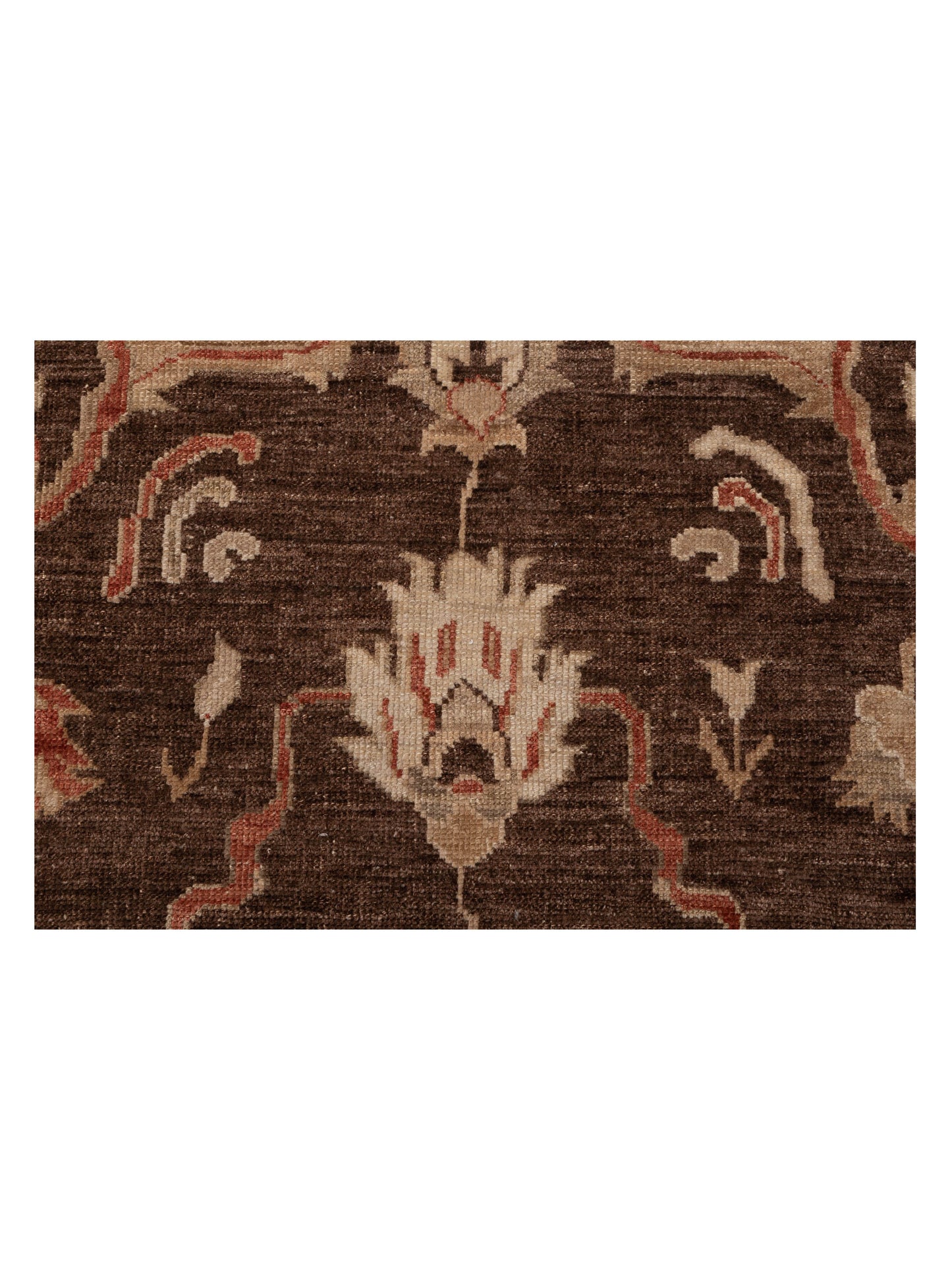 Angora Oushak 125570 Dark Brown Rust 6x8.6 Hand Knotted Rug