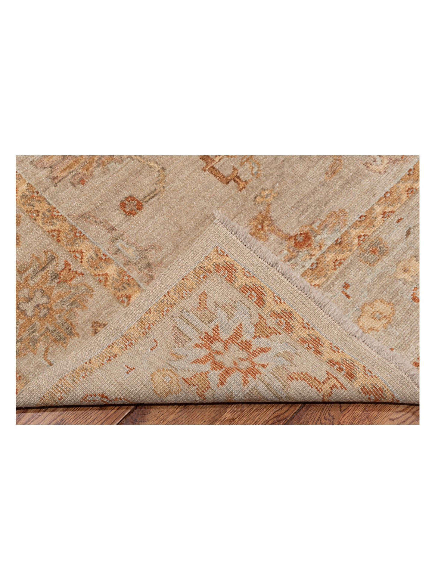 Angora Oushak 125576 Silver Silver 6x8.3 Hand Knotted Rug
