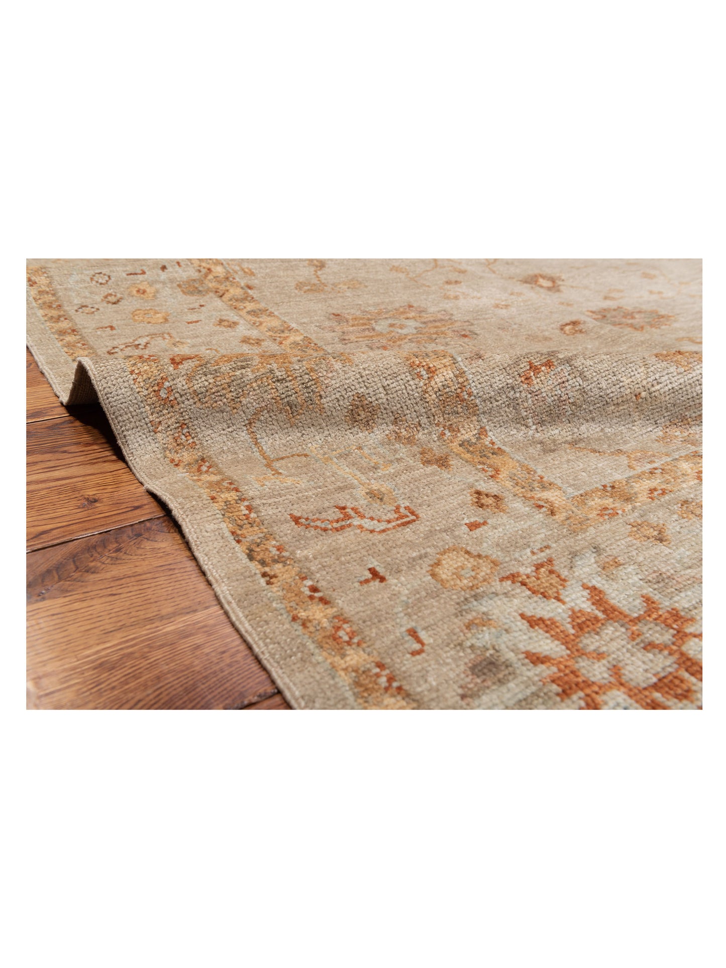 Angora Oushak 125576 Silver Silver 6x8.3 Hand Knotted Rug